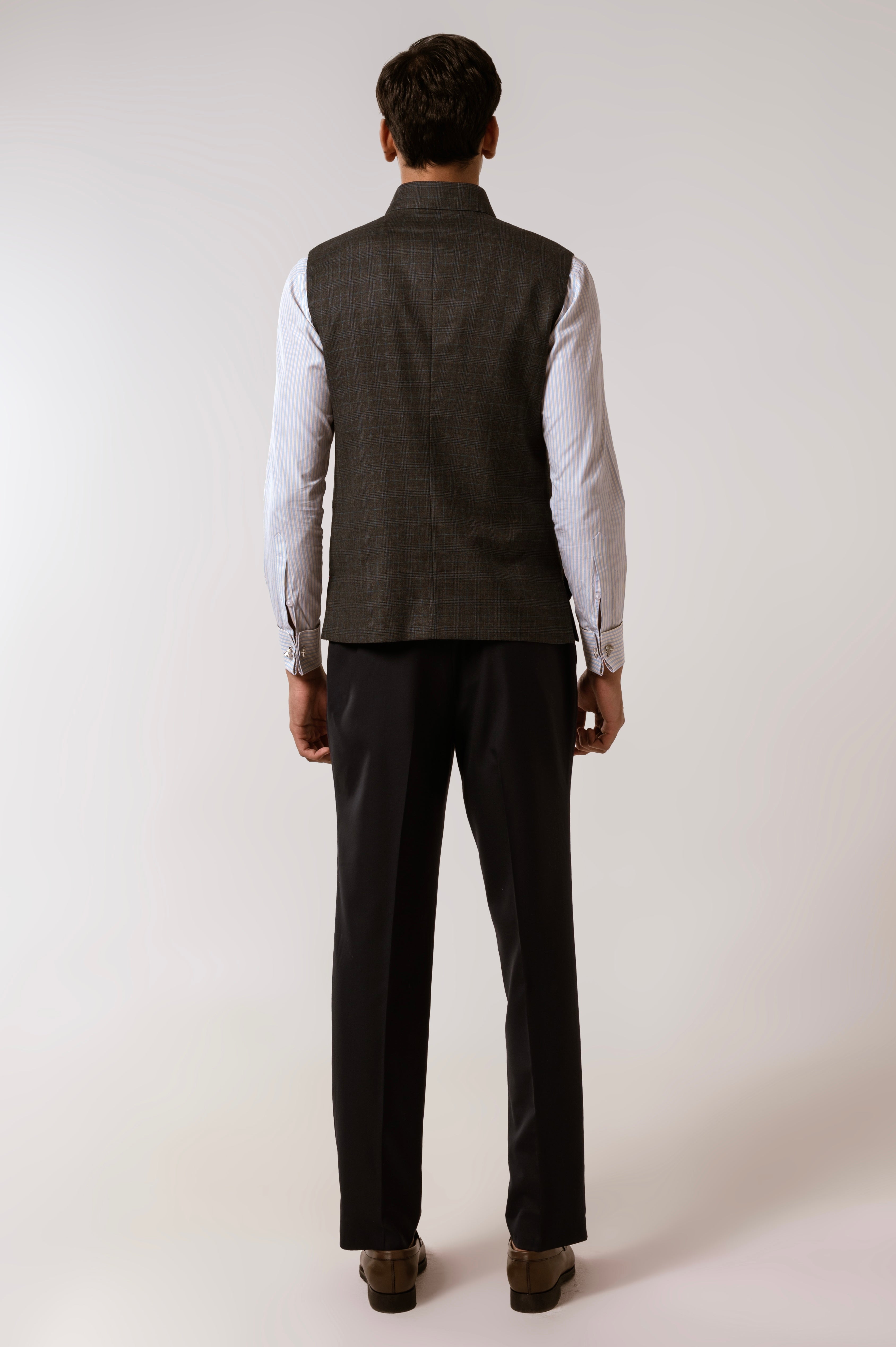 Sadri In Grey Tropical Wool