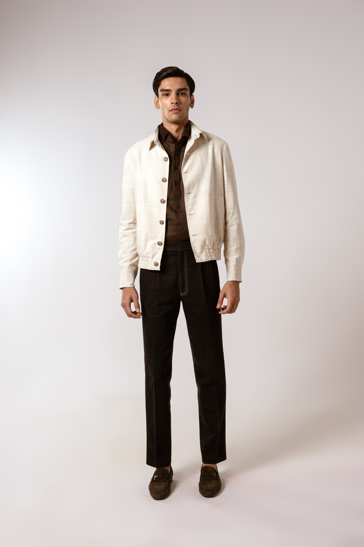 Bomber Jacket In Peace Silk