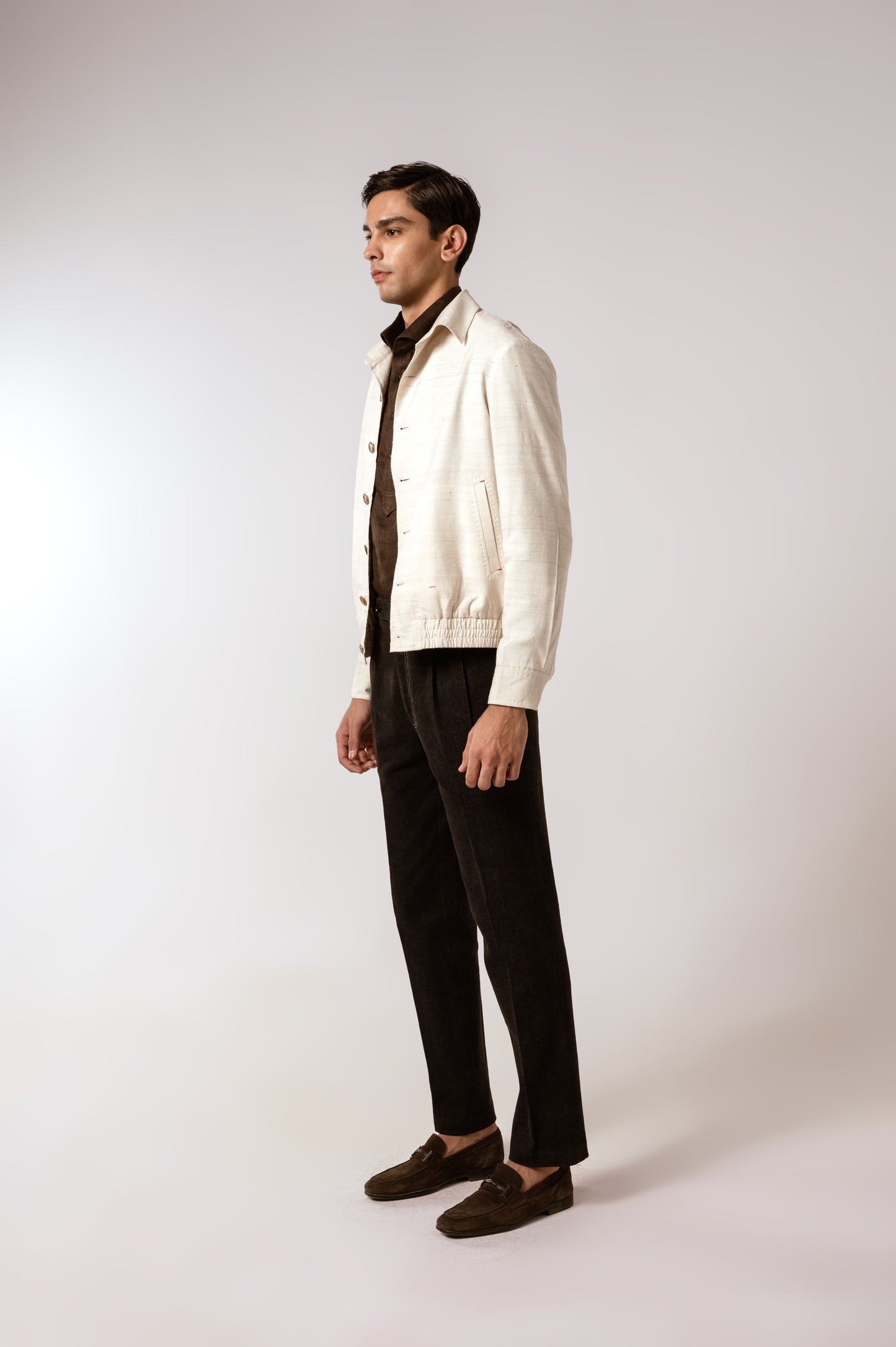 Bomber Jacket In Peace Silk