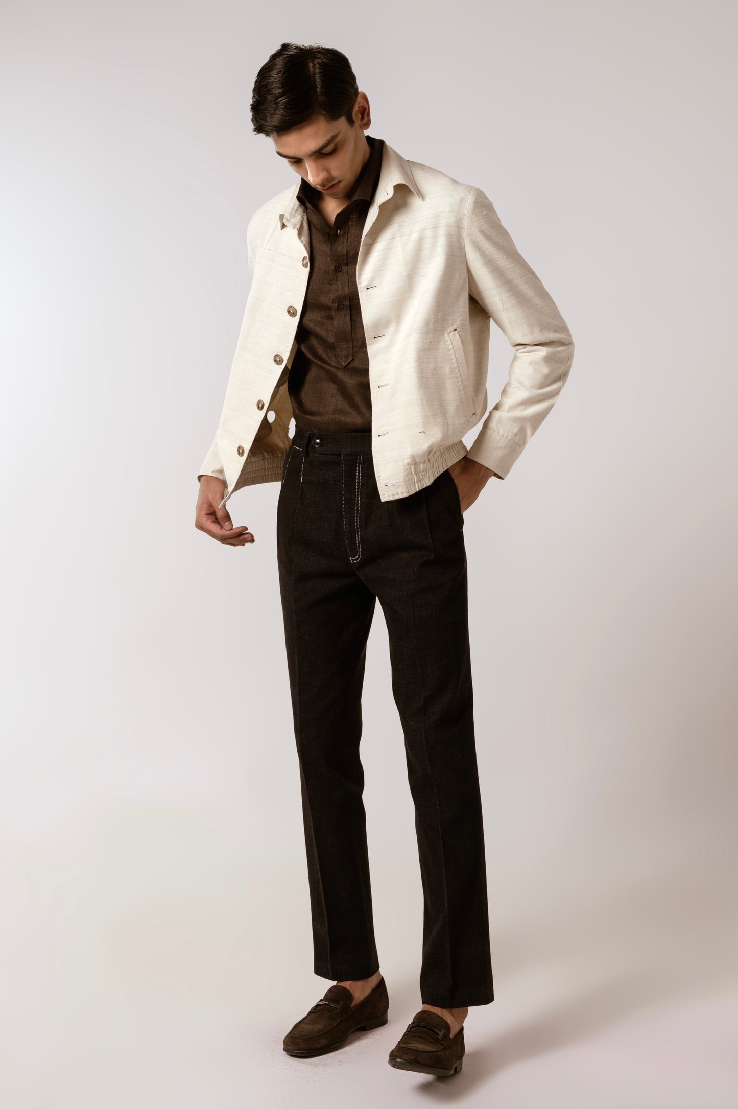 Bomber Jacket In Peace Silk