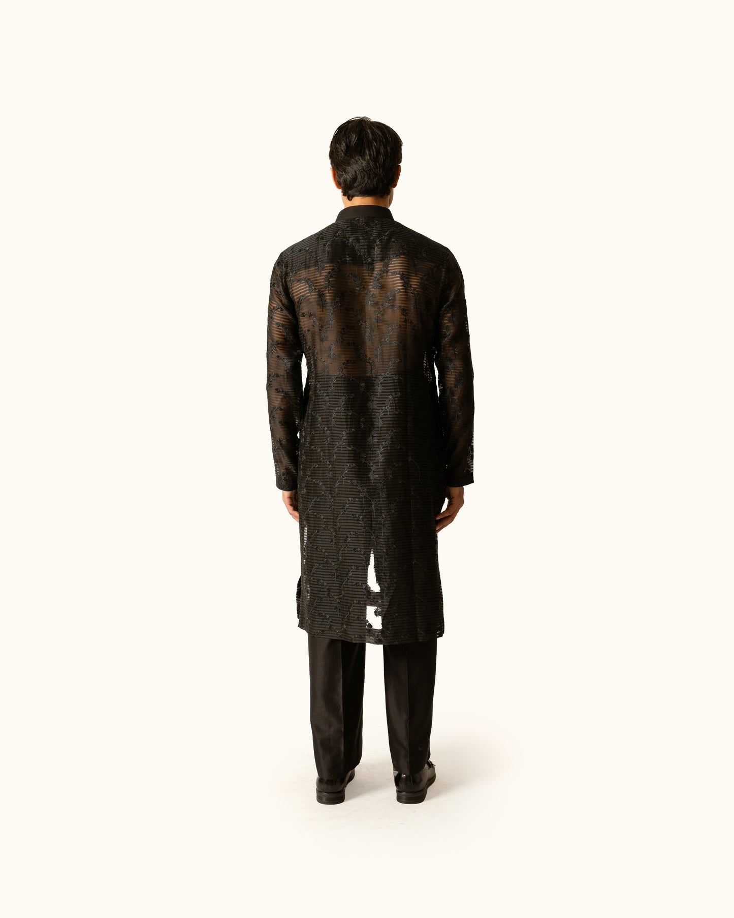 Black sheer kurta