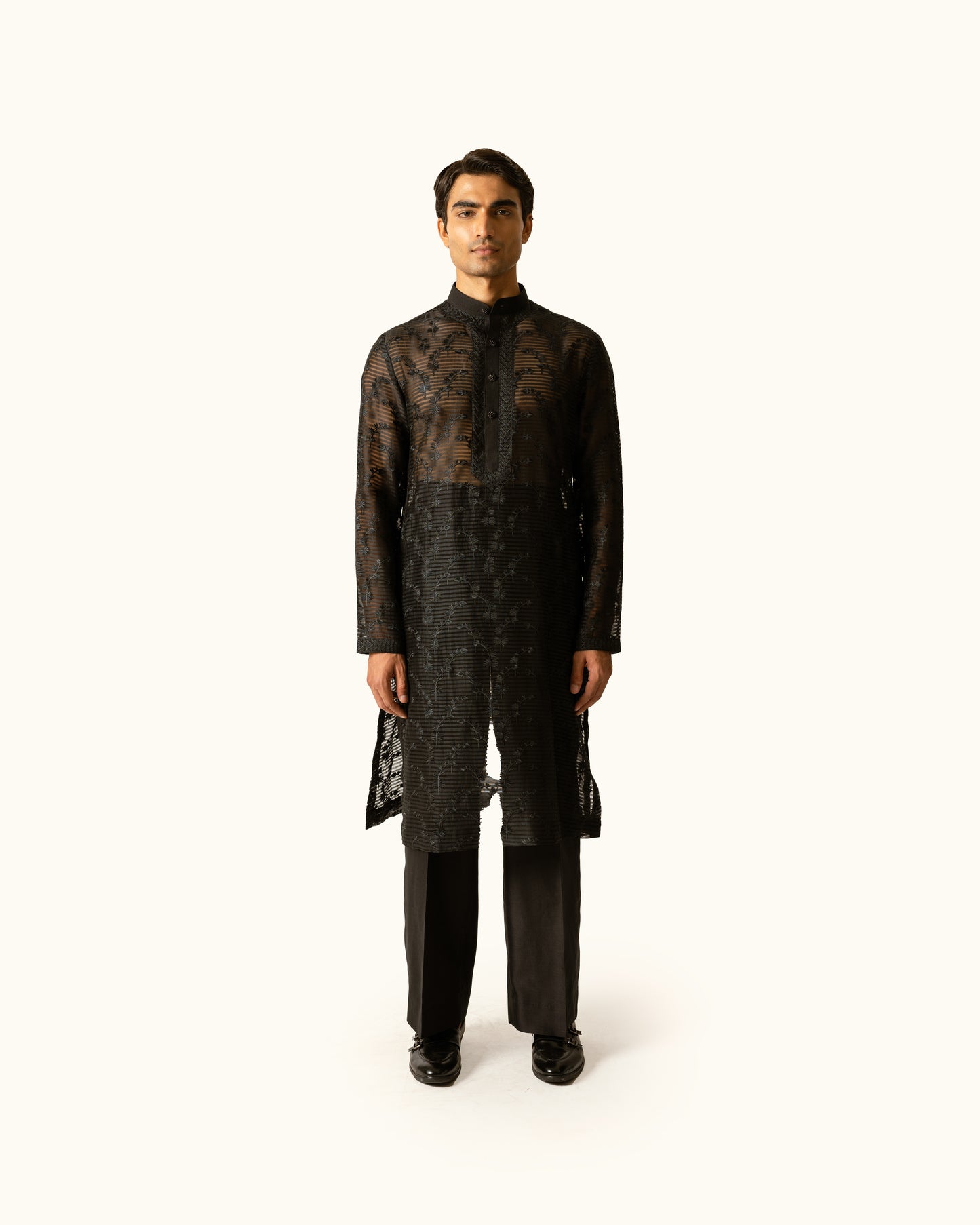 Black sheer kurta
