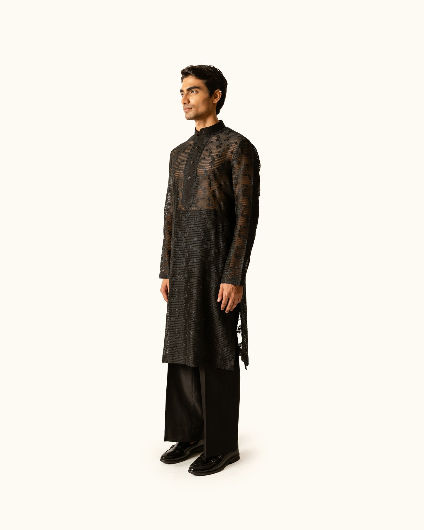 Black sheer kurta