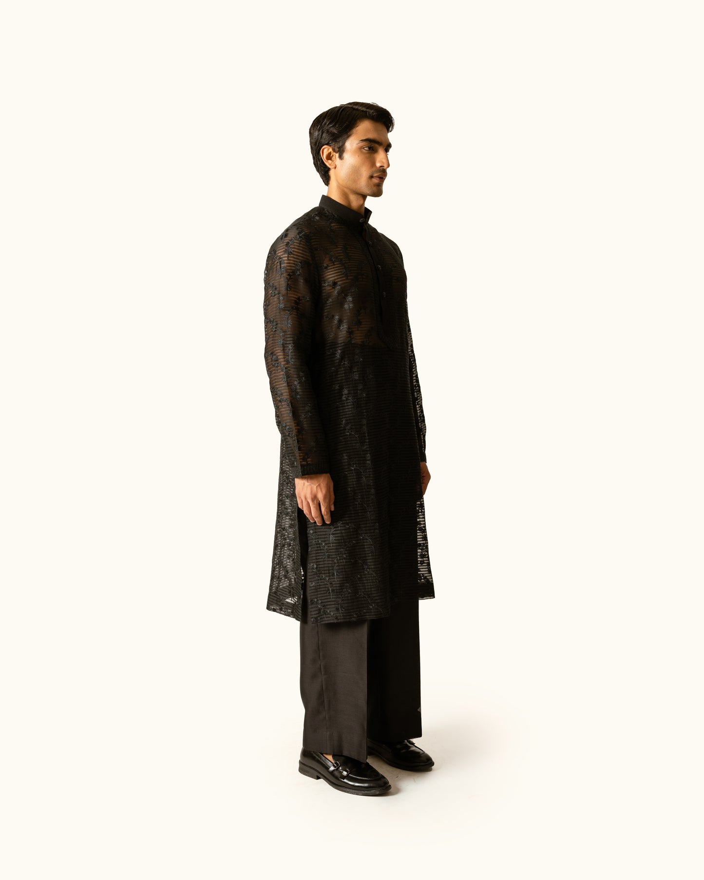 Black sheer kurta