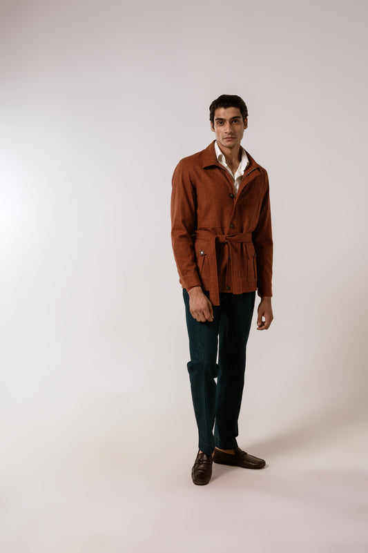 Bush Jacket in Rusted Flannel