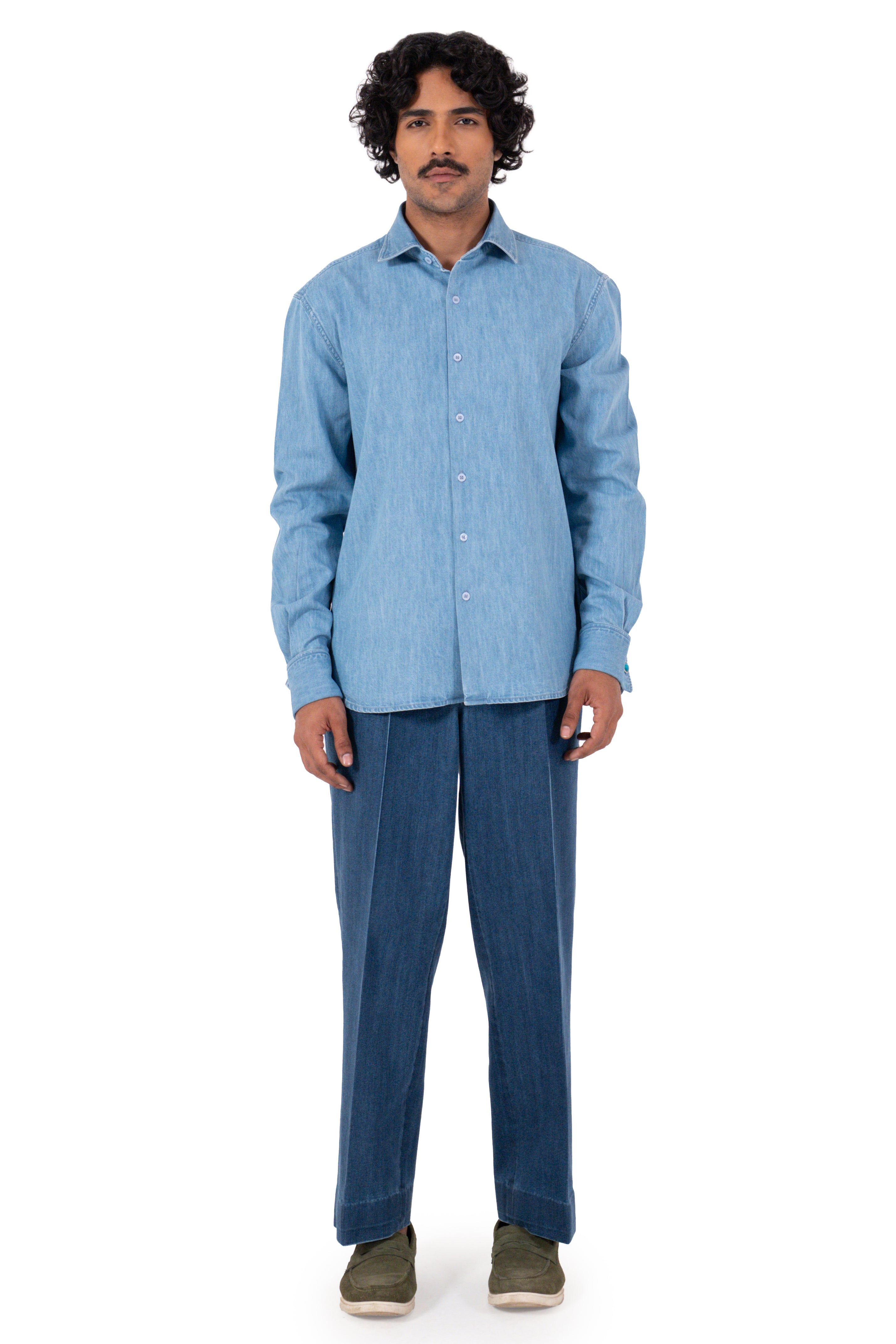 Denim Bartack Shirt