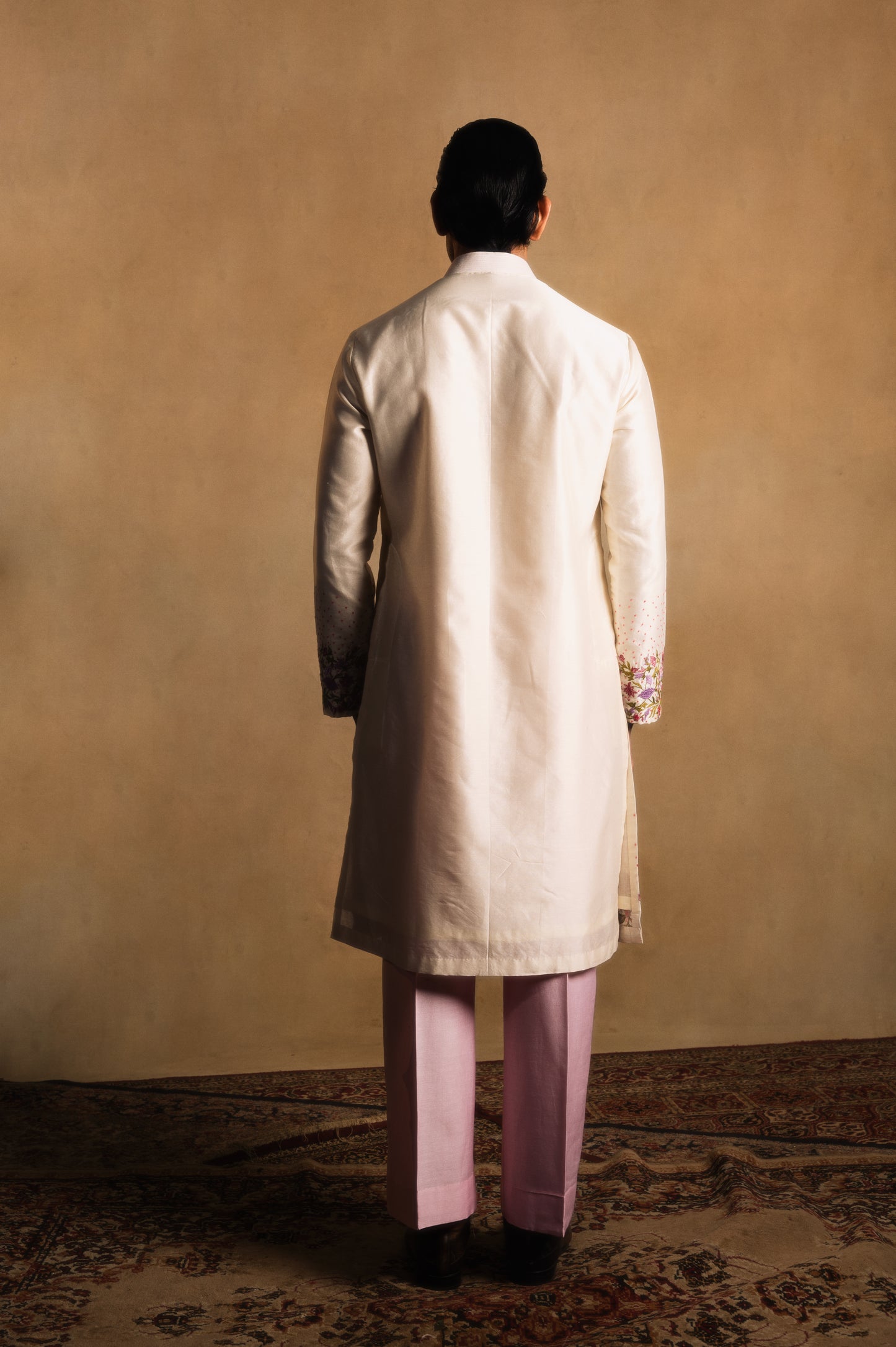 Chanderi Silk Kurta in Cream