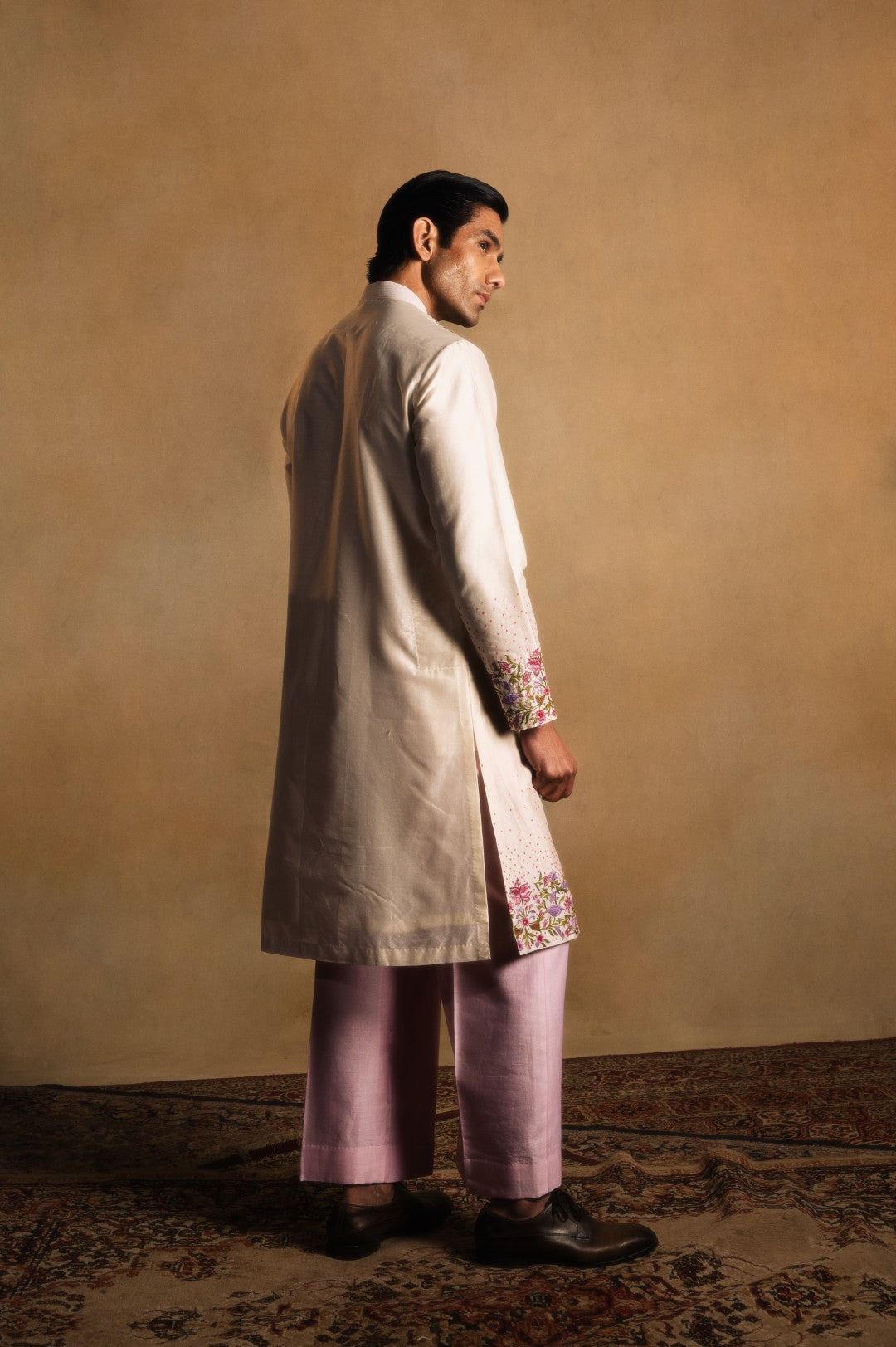Chanderi Silk Kurta in Cream