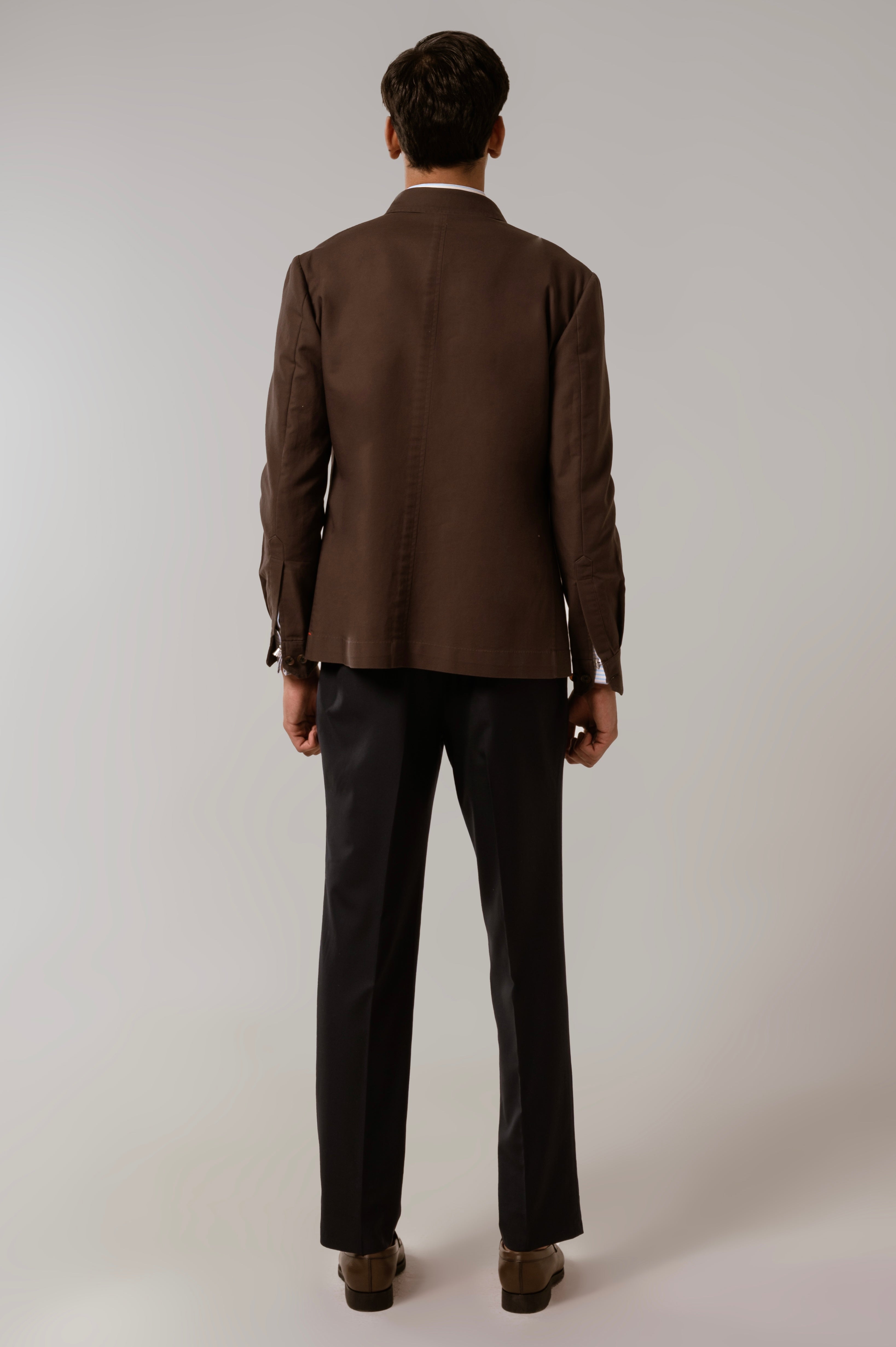 Worker Jacket in Chocolate Brown