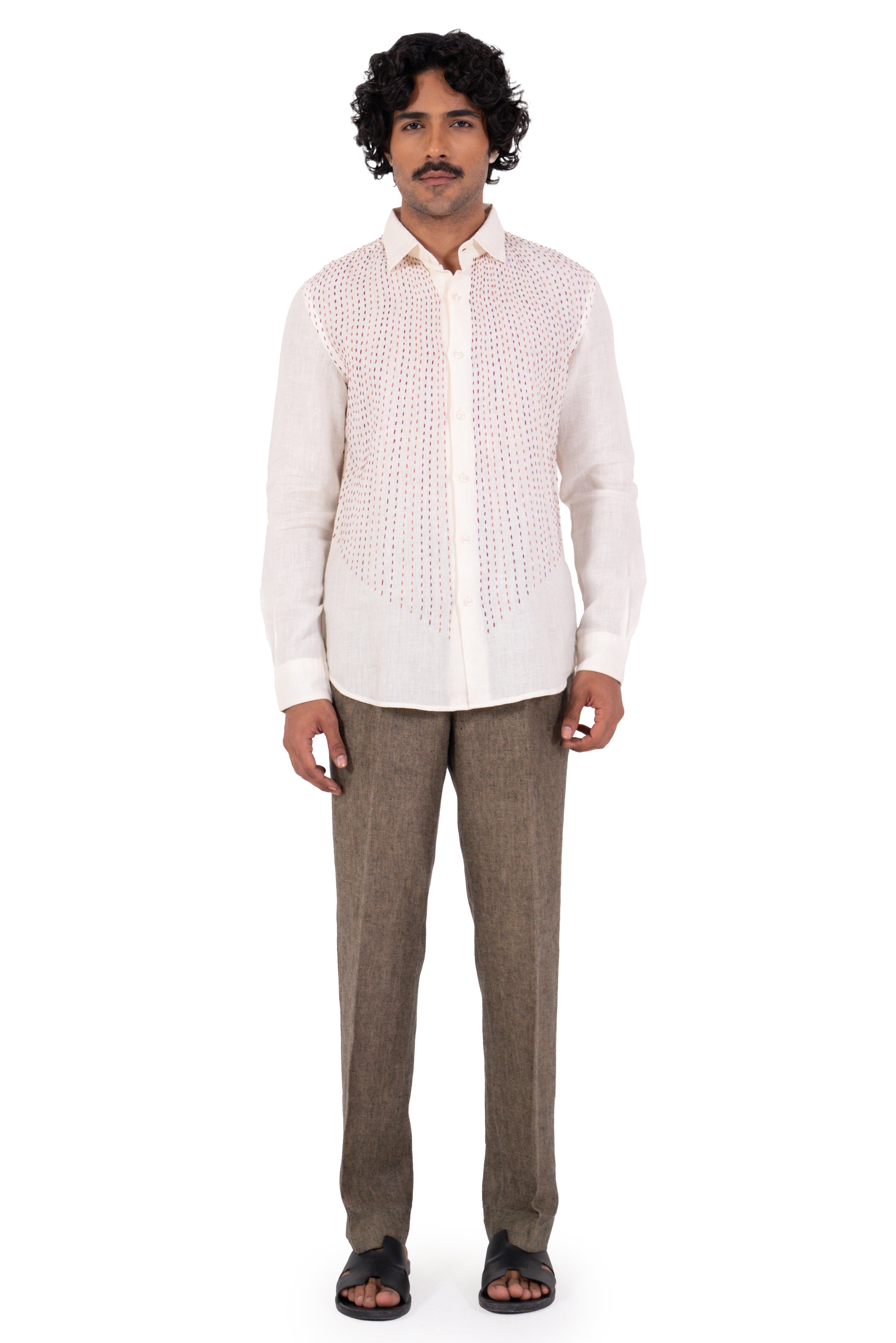 Falling Kantha Shirt