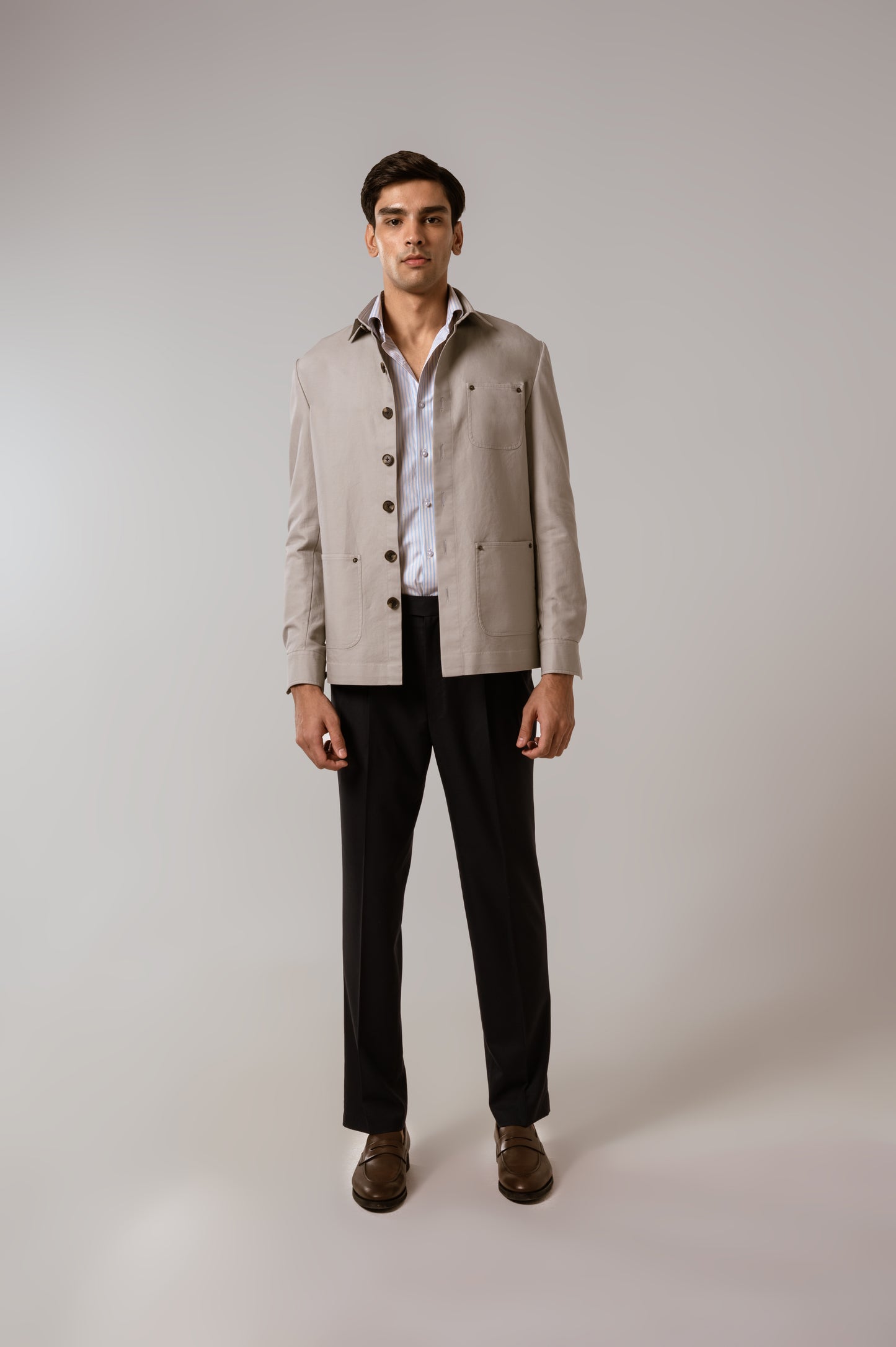 Worker Jacket in Ecru