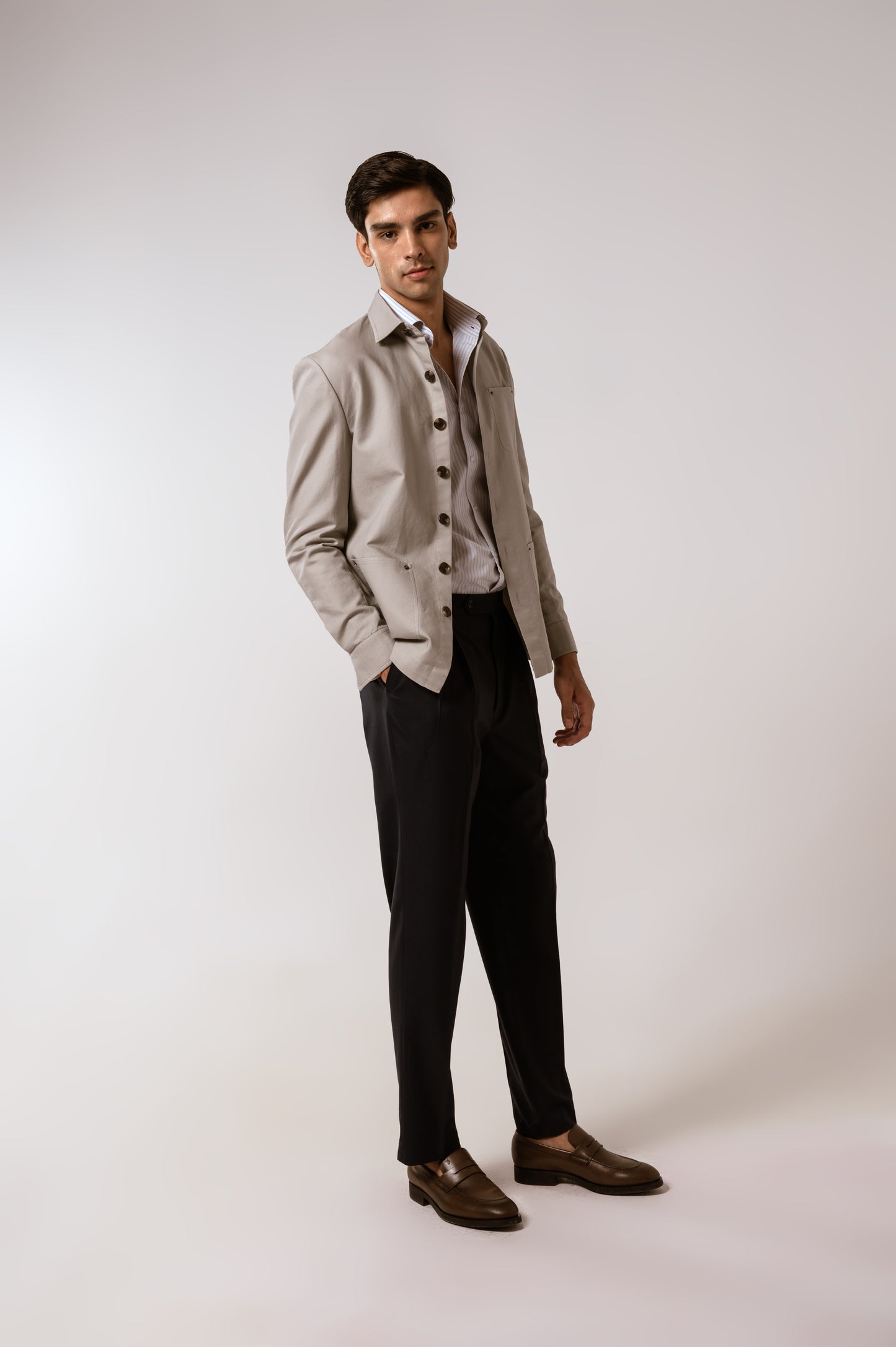 Worker Jacket in Ecru