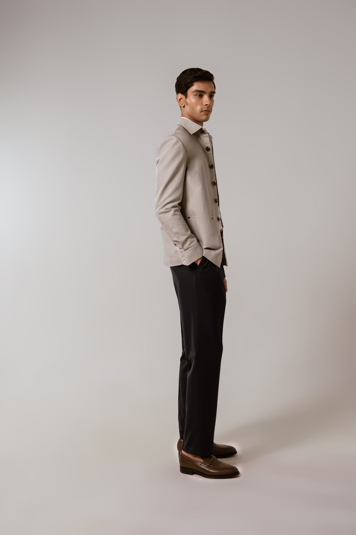 Worker Jacket in Ecru