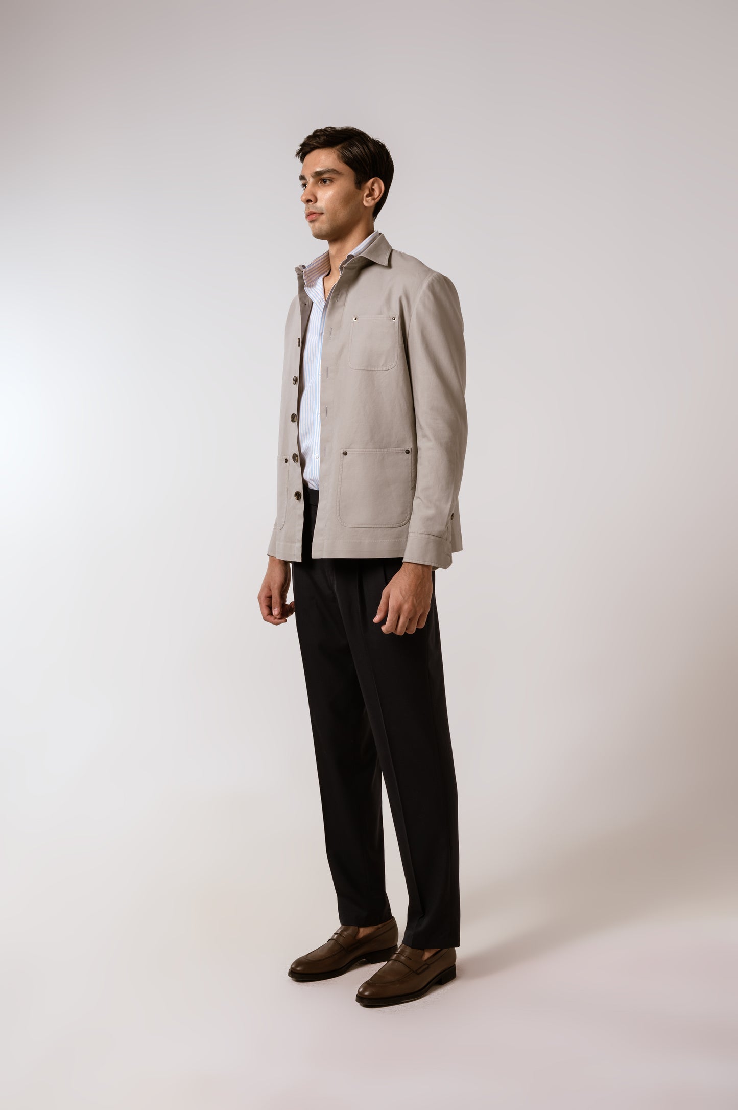 Worker Jacket in Ecru