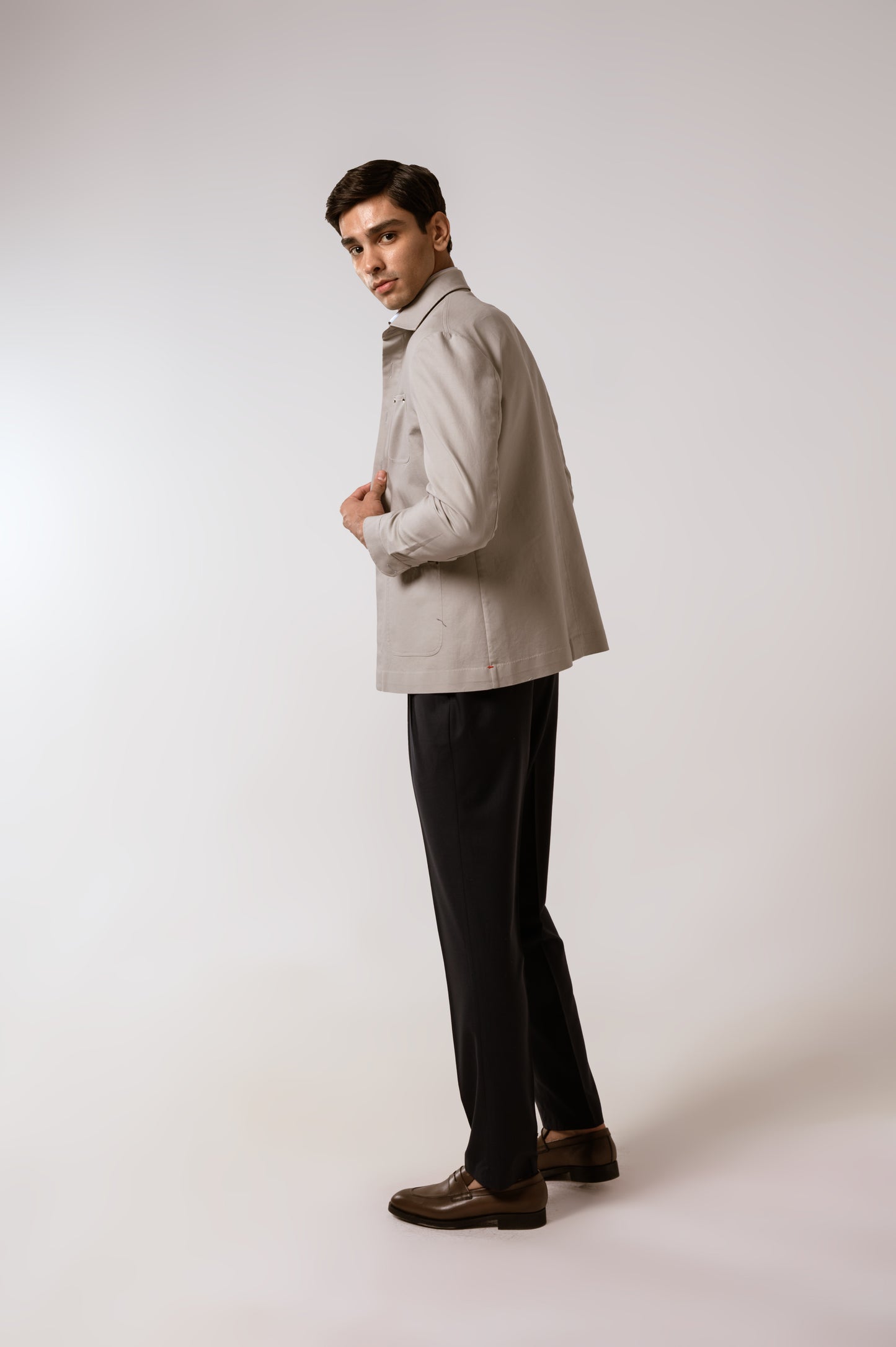 Worker Jacket in Ecru