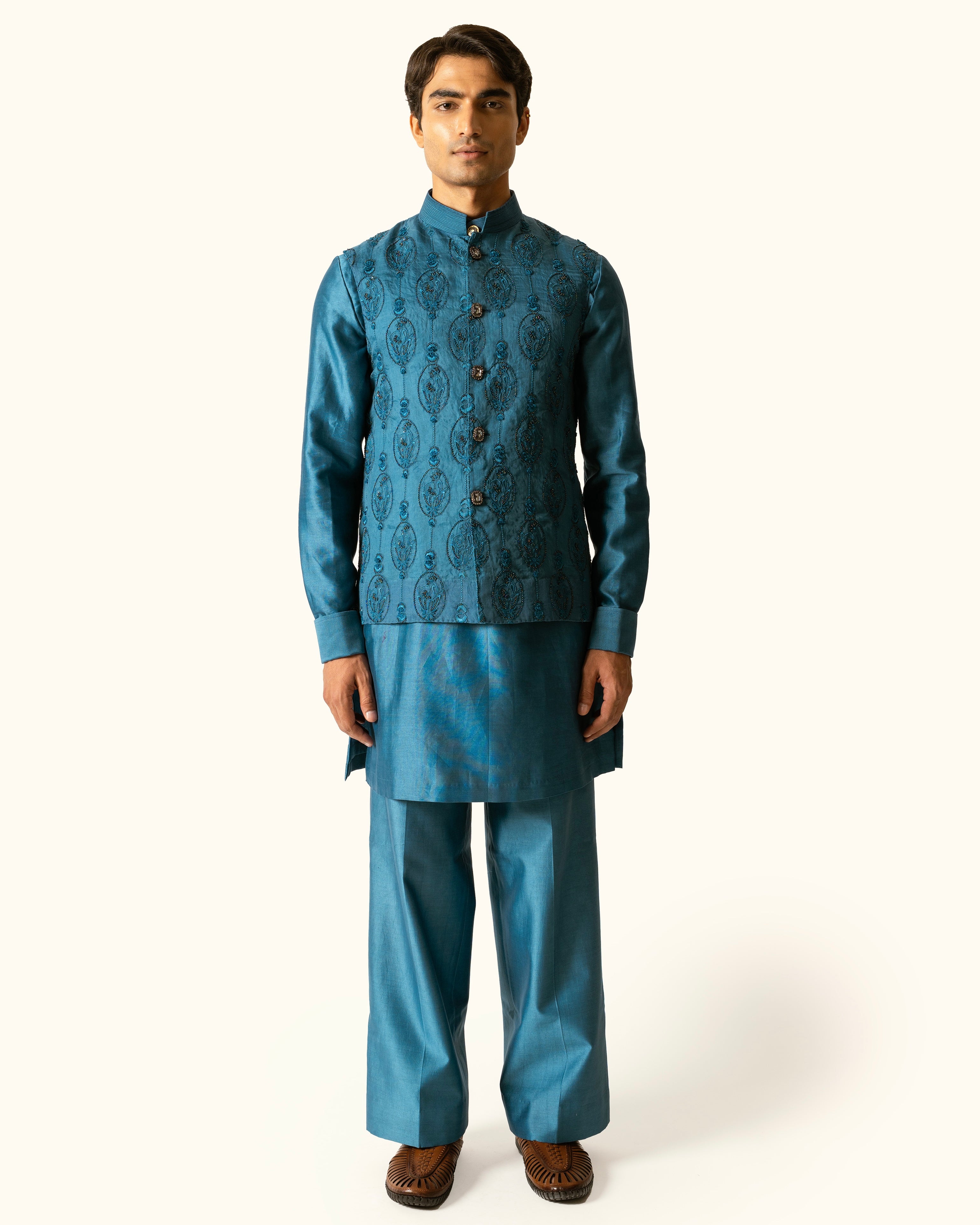 Indigo Diesel Overall Embroidery Sadri