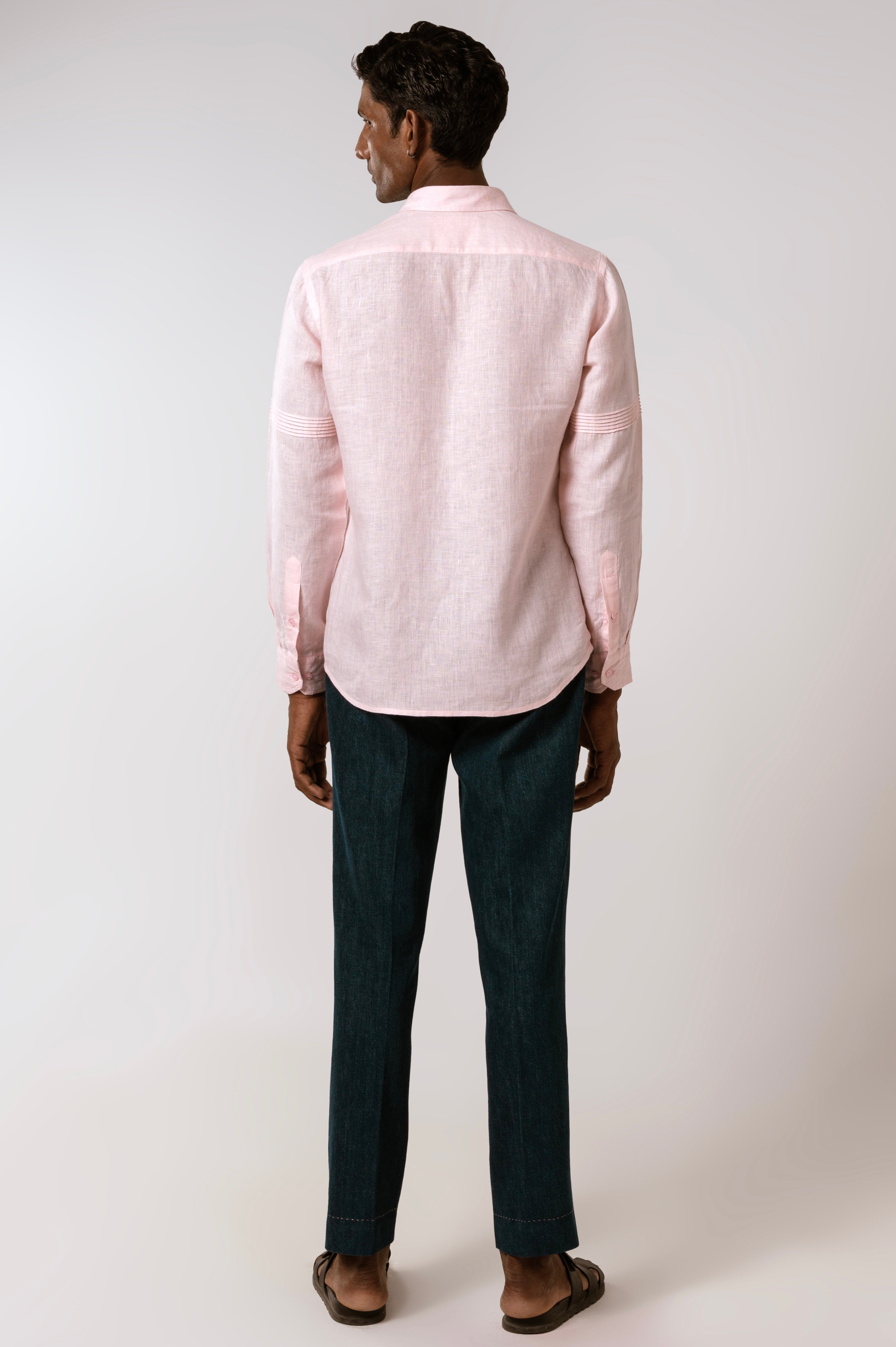 Linen Shirt in Dusty Pink