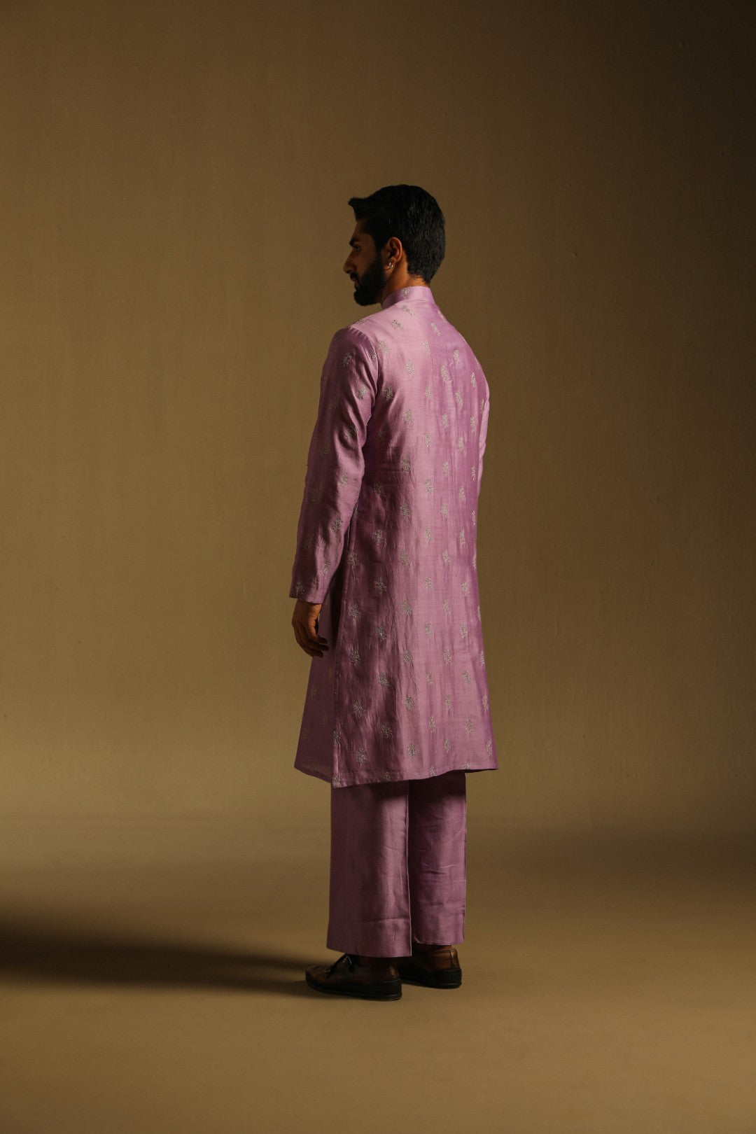 Orchid Mauve Zari Kurta & Pyjama