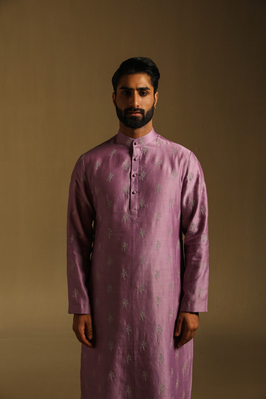 Orchid Mauve Zari Kurta & Pyjama