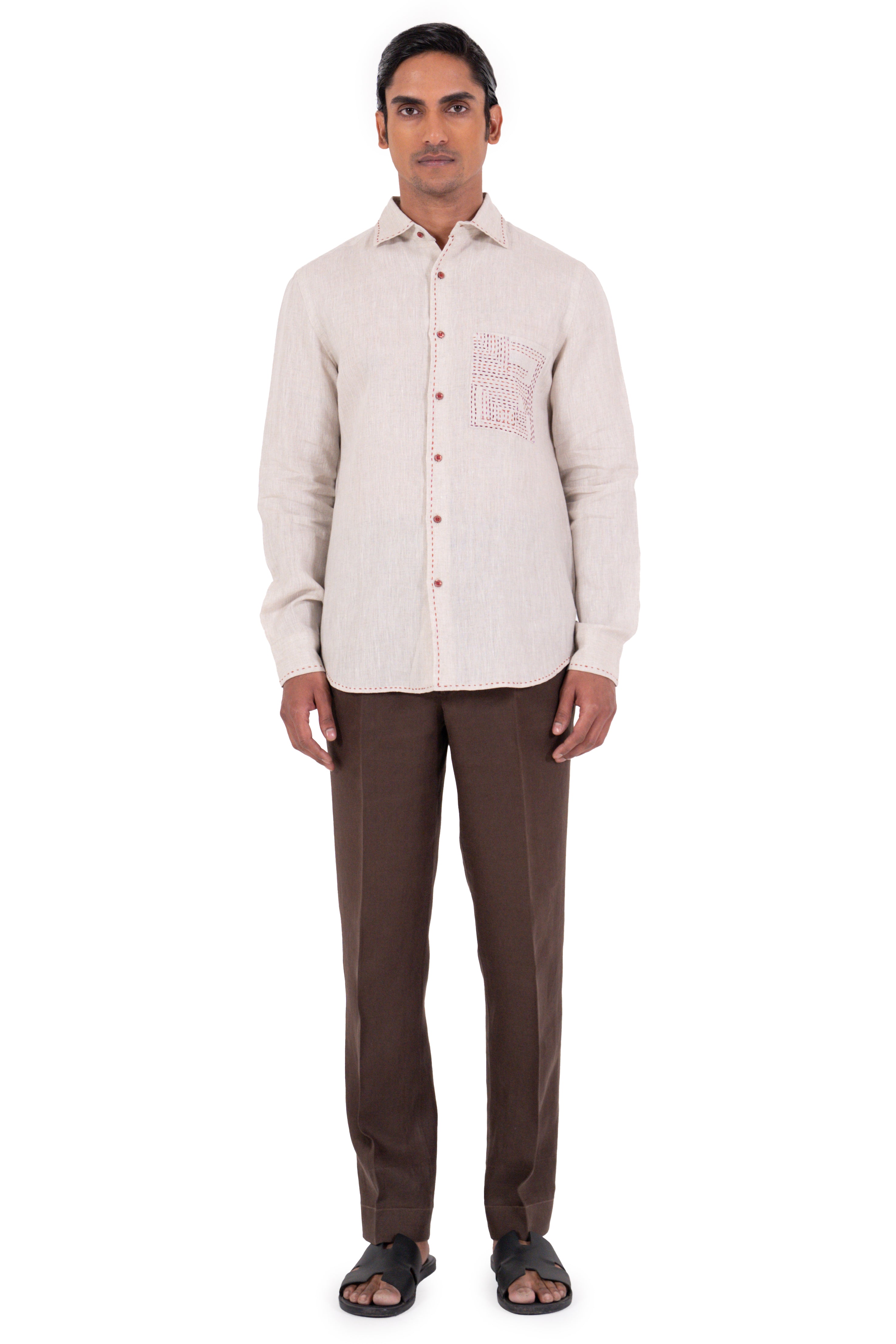 Pocket Kantha Shirt