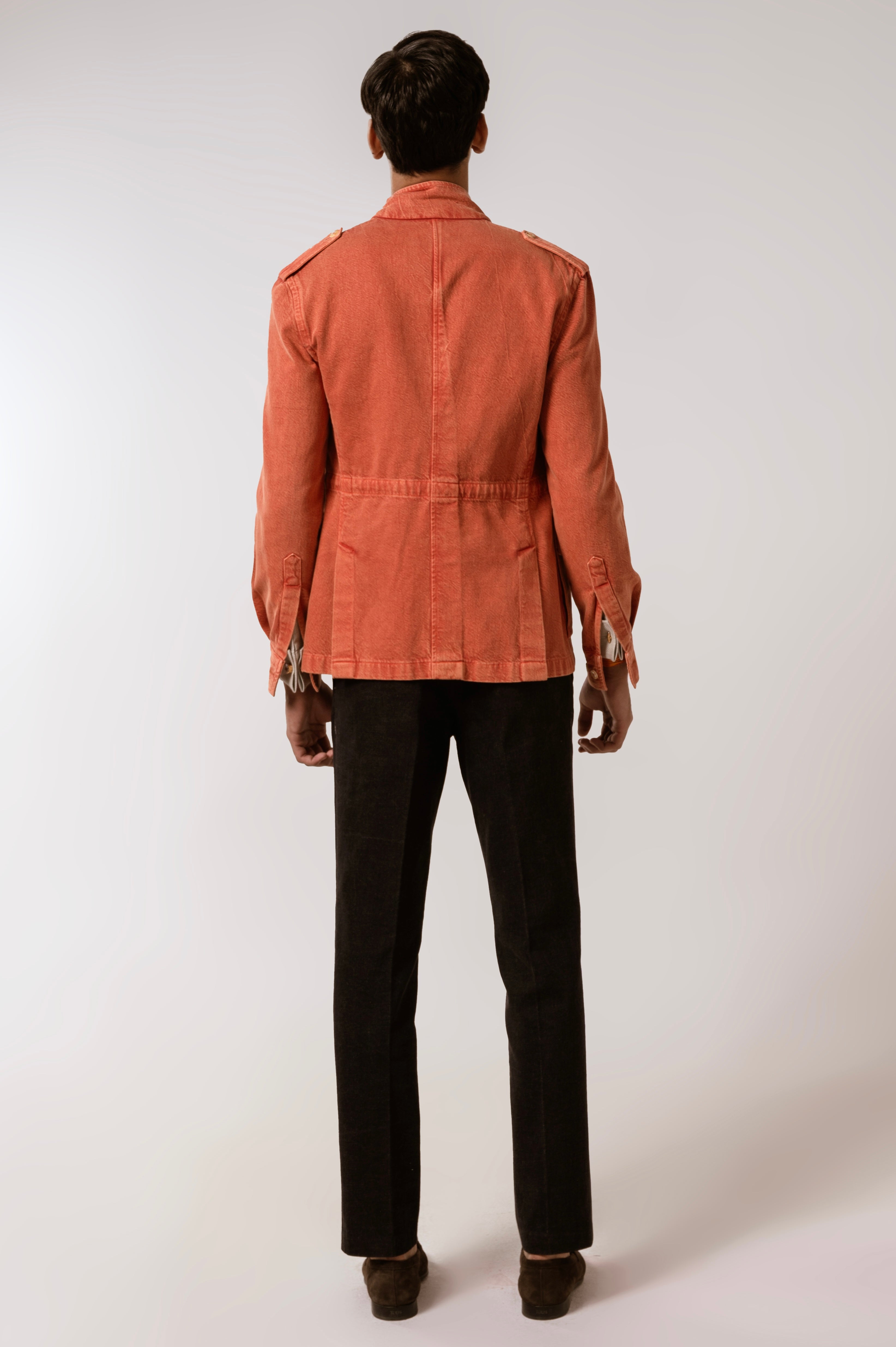 Raam Jacket In Terracotta Denim