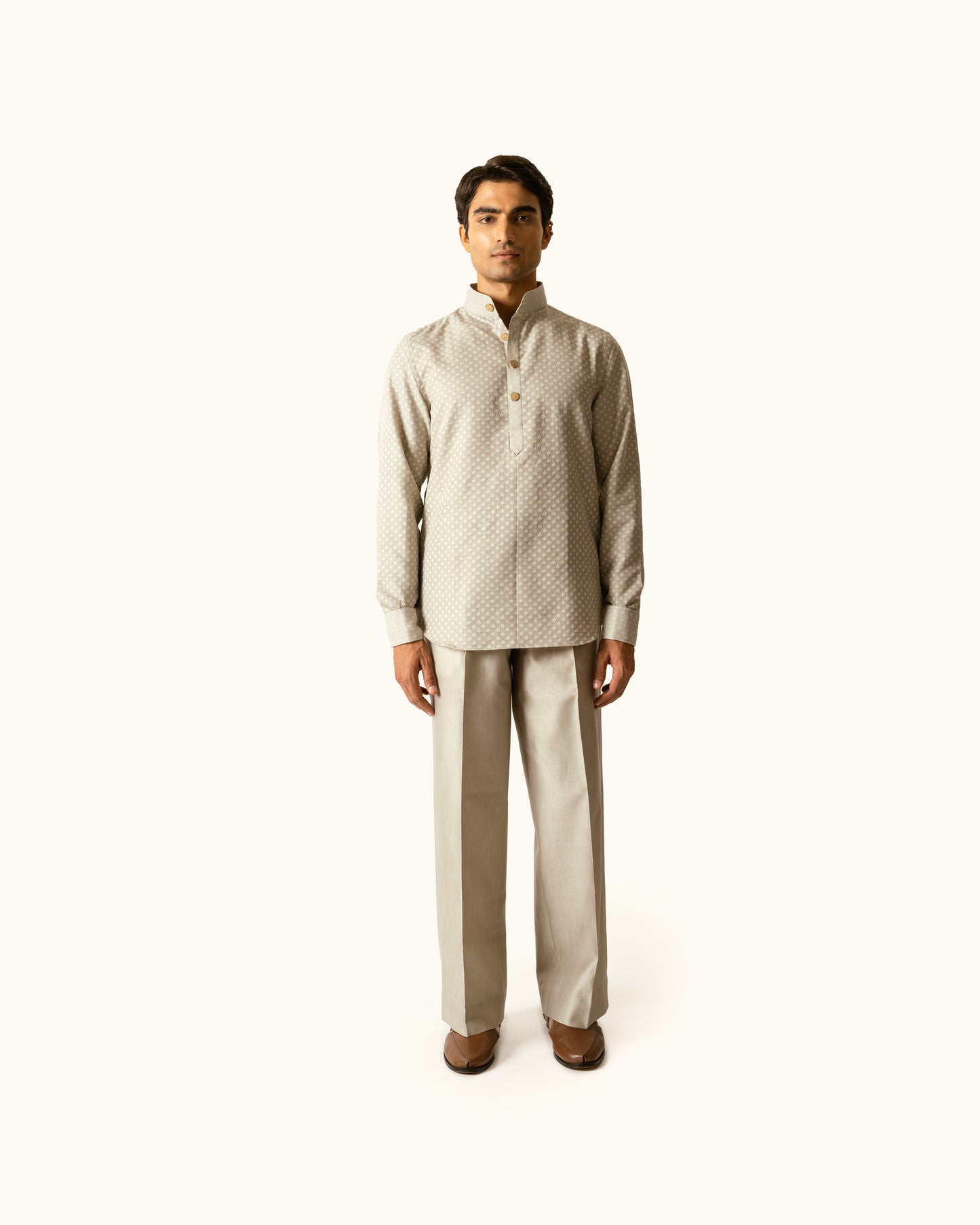 Smoke Grey Pop over Shirt