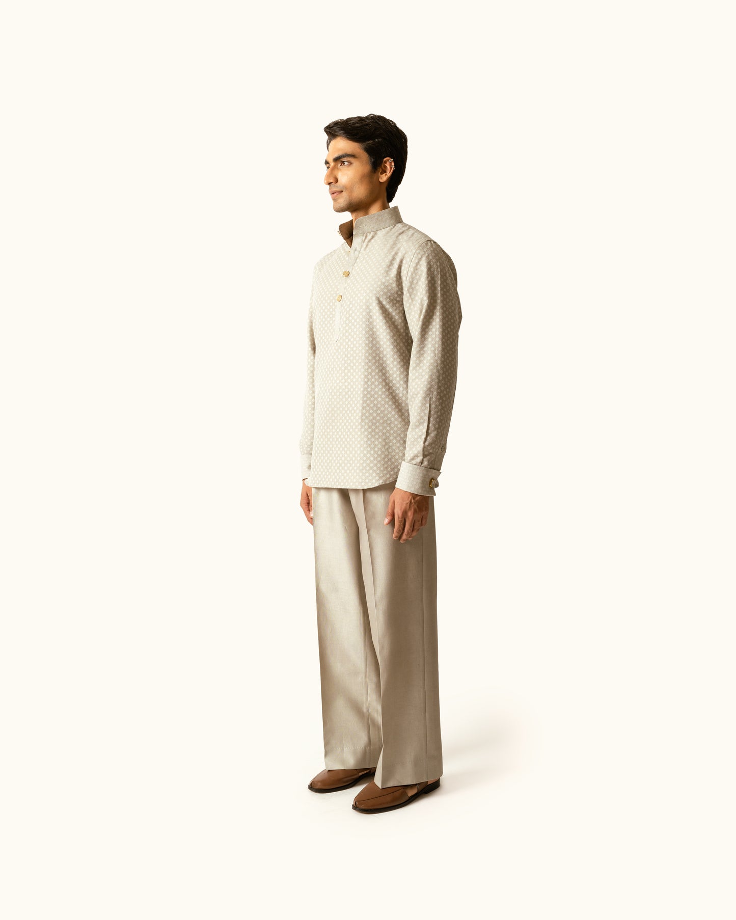 Smoke Grey Pop over Shirt