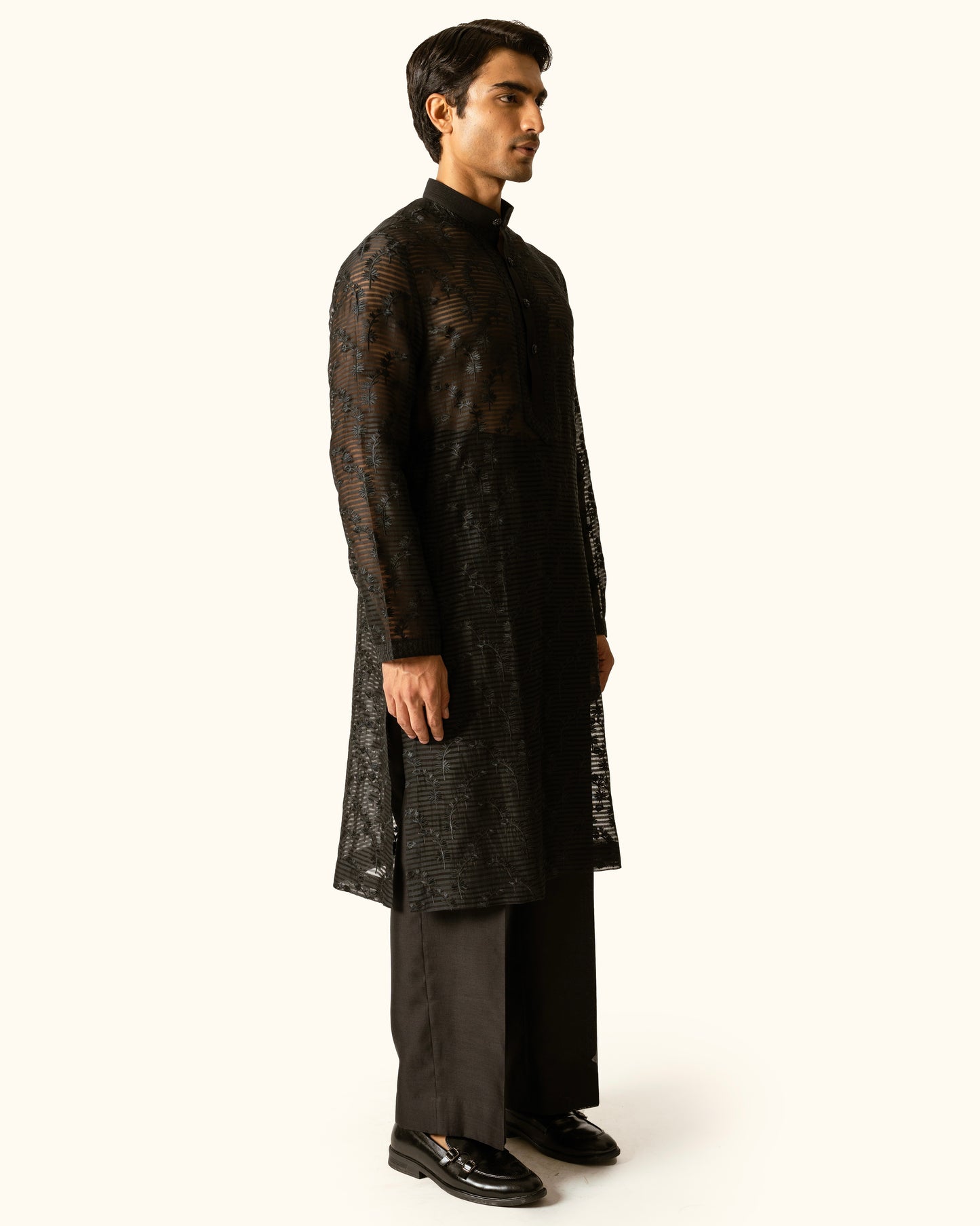 Black sheer kurta