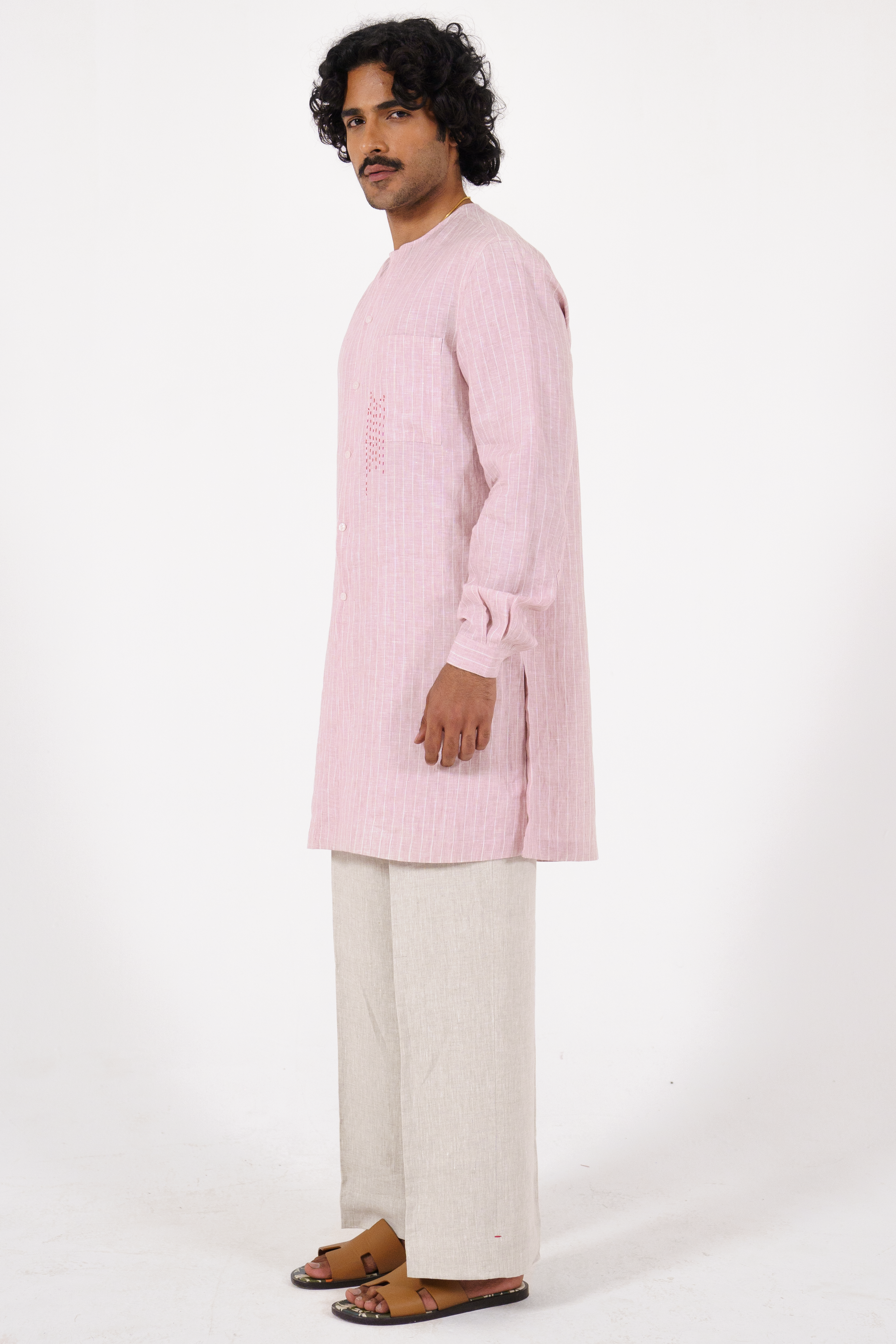 Tonal Stripe Kurta