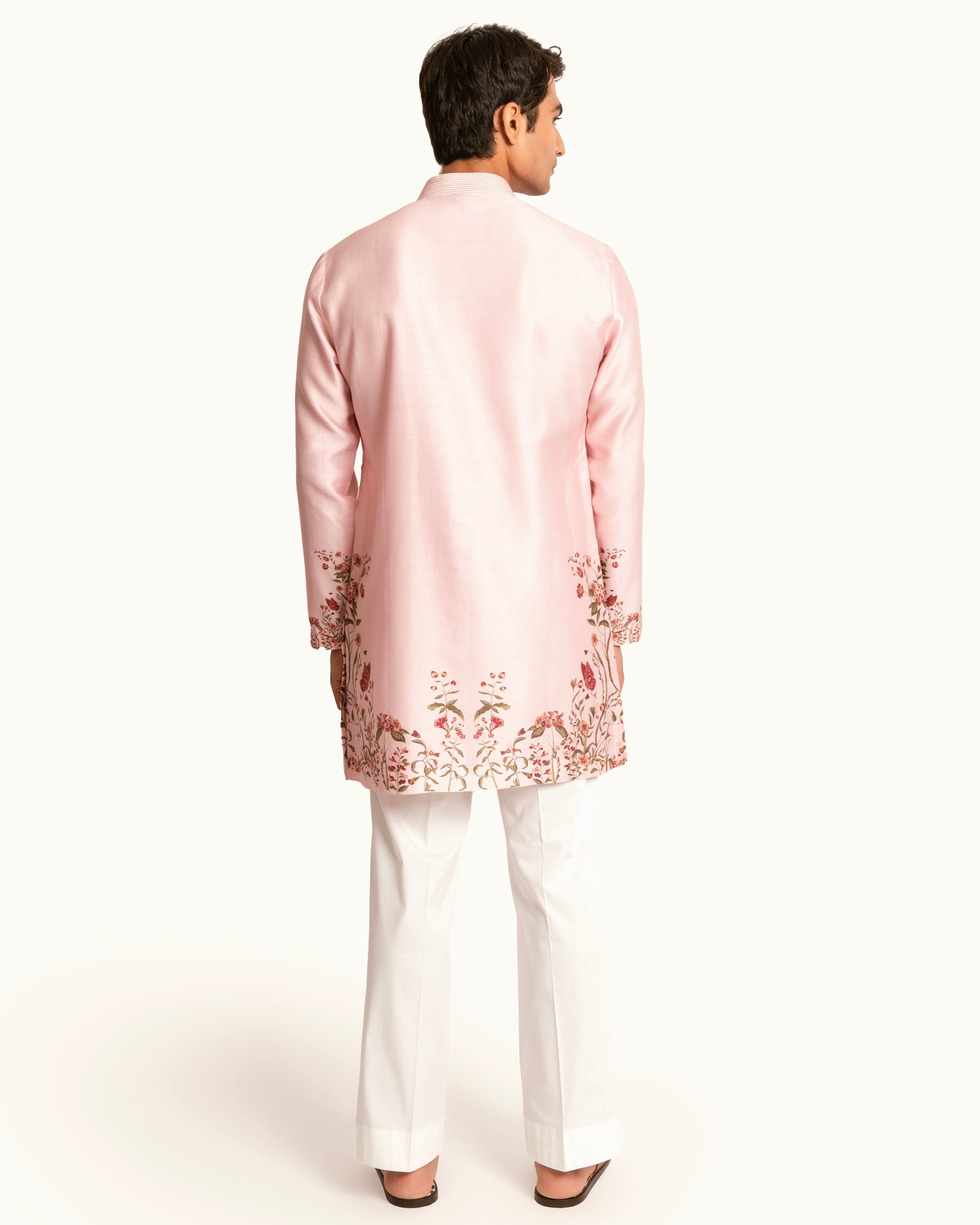 Dusty Pink Floral Printed Kurta Set