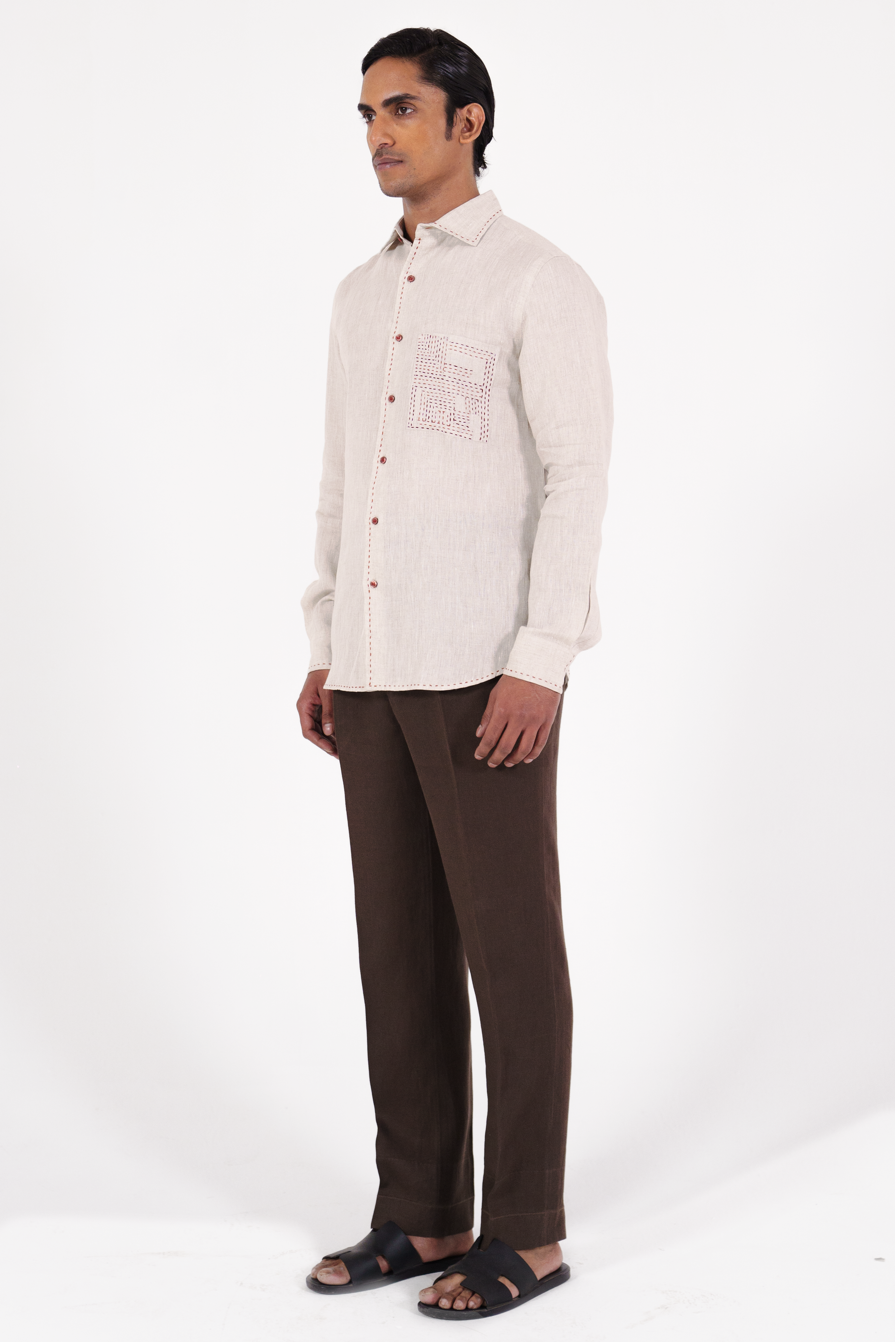 Pocket Kantha Shirt