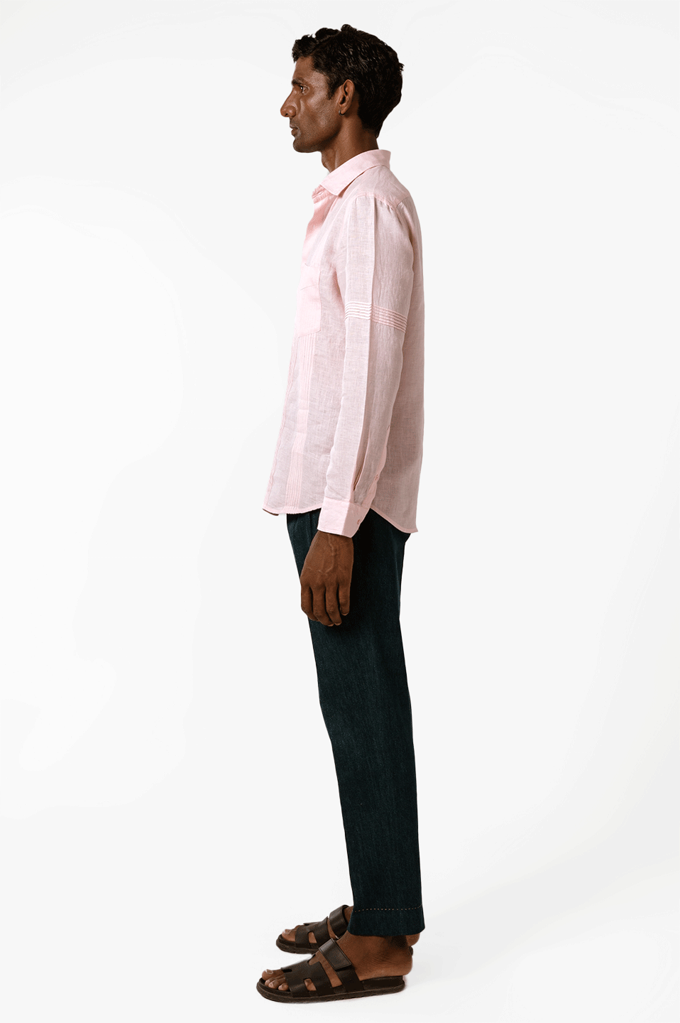 Linen Shirt in Dusty Pink