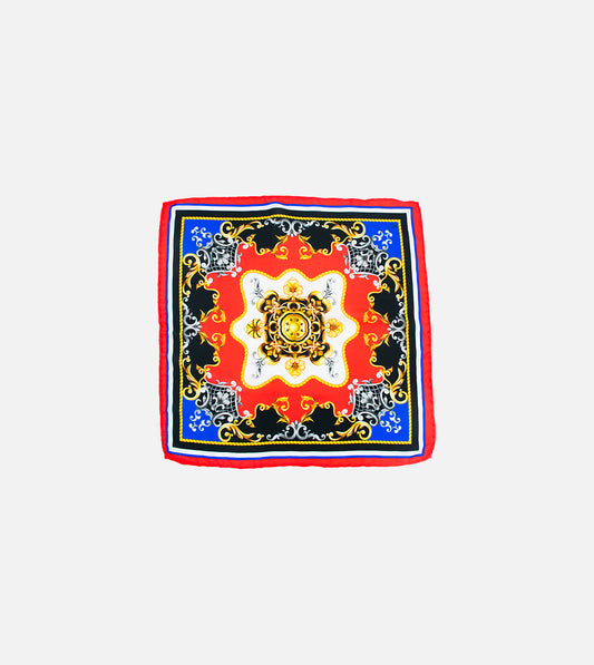 Multi color fluer de lis pocket square