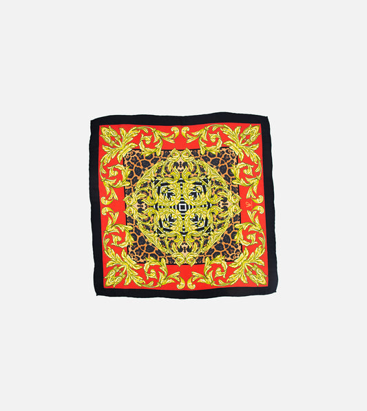 Orange floral print