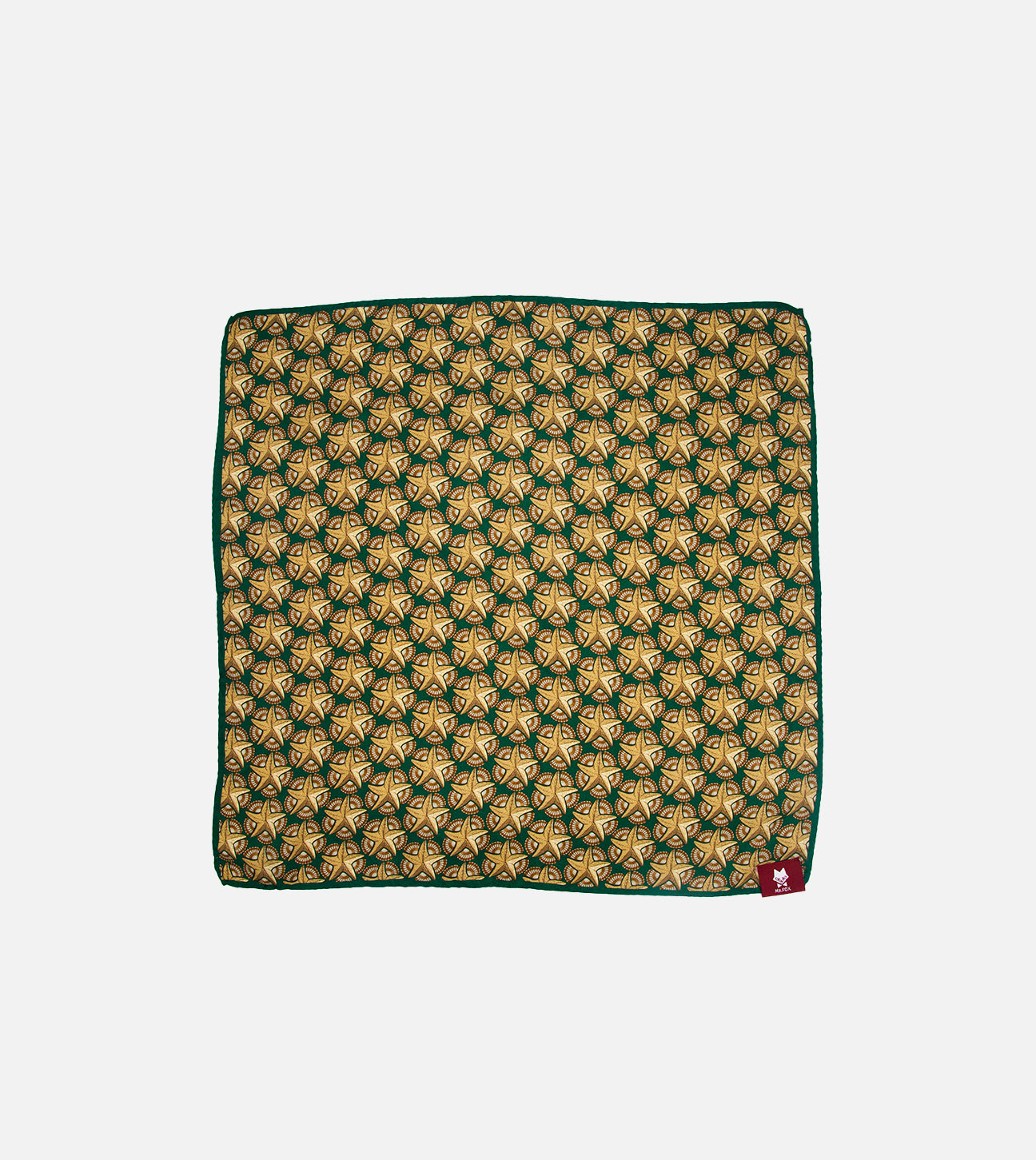Green star fish print