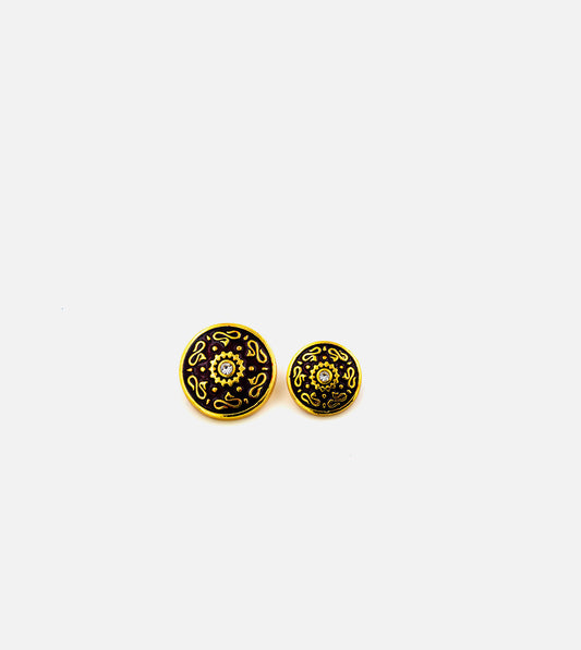 House Essential Minakari Buttons -  Red Kuwal