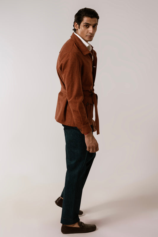 Bush Jacket in Rusted Flannel