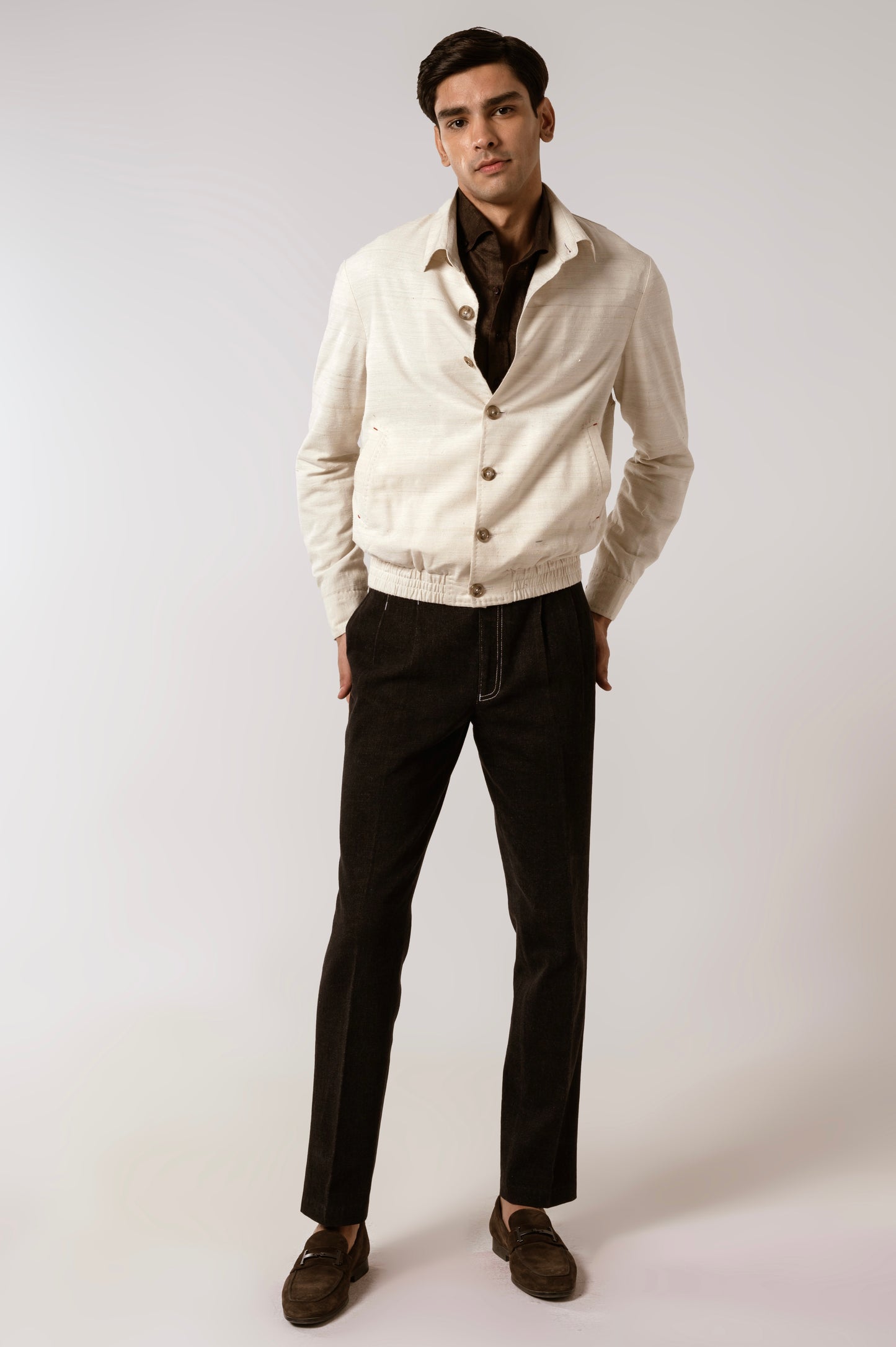 Bomber Jacket In Peace Silk