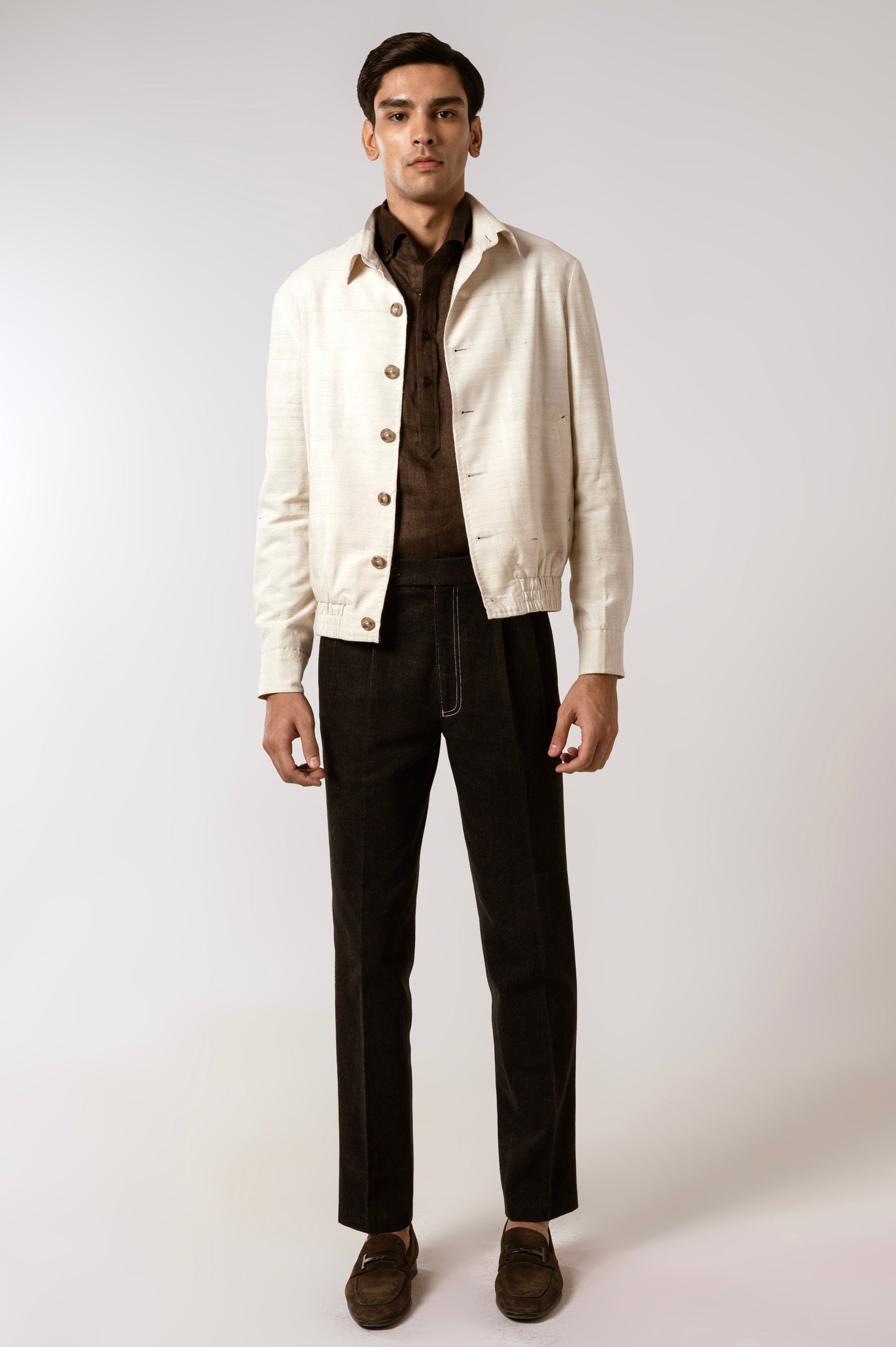 Bomber Jacket In Peace Silk