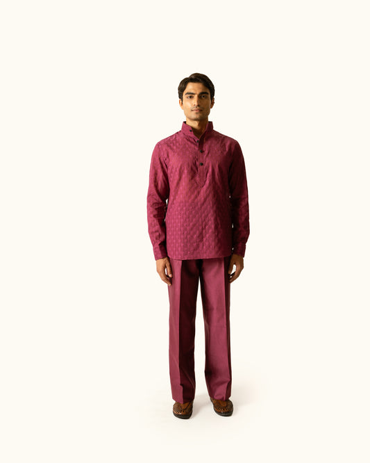 Berry Pop Over Shirt