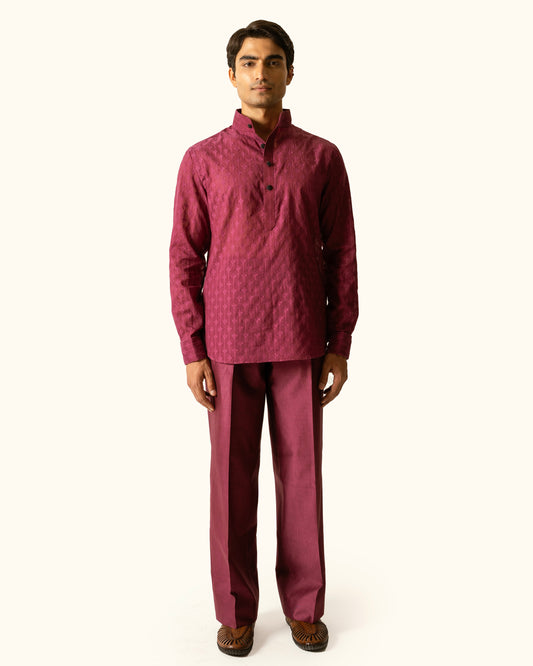 Berry Pop Over Shirt