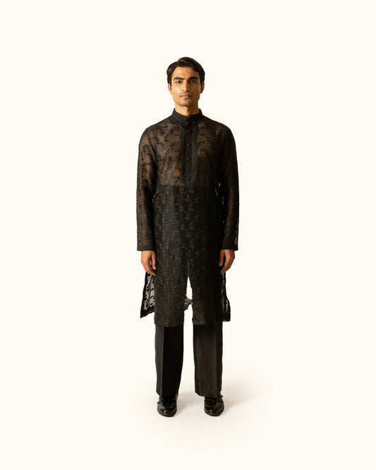 Black sheer kurta
