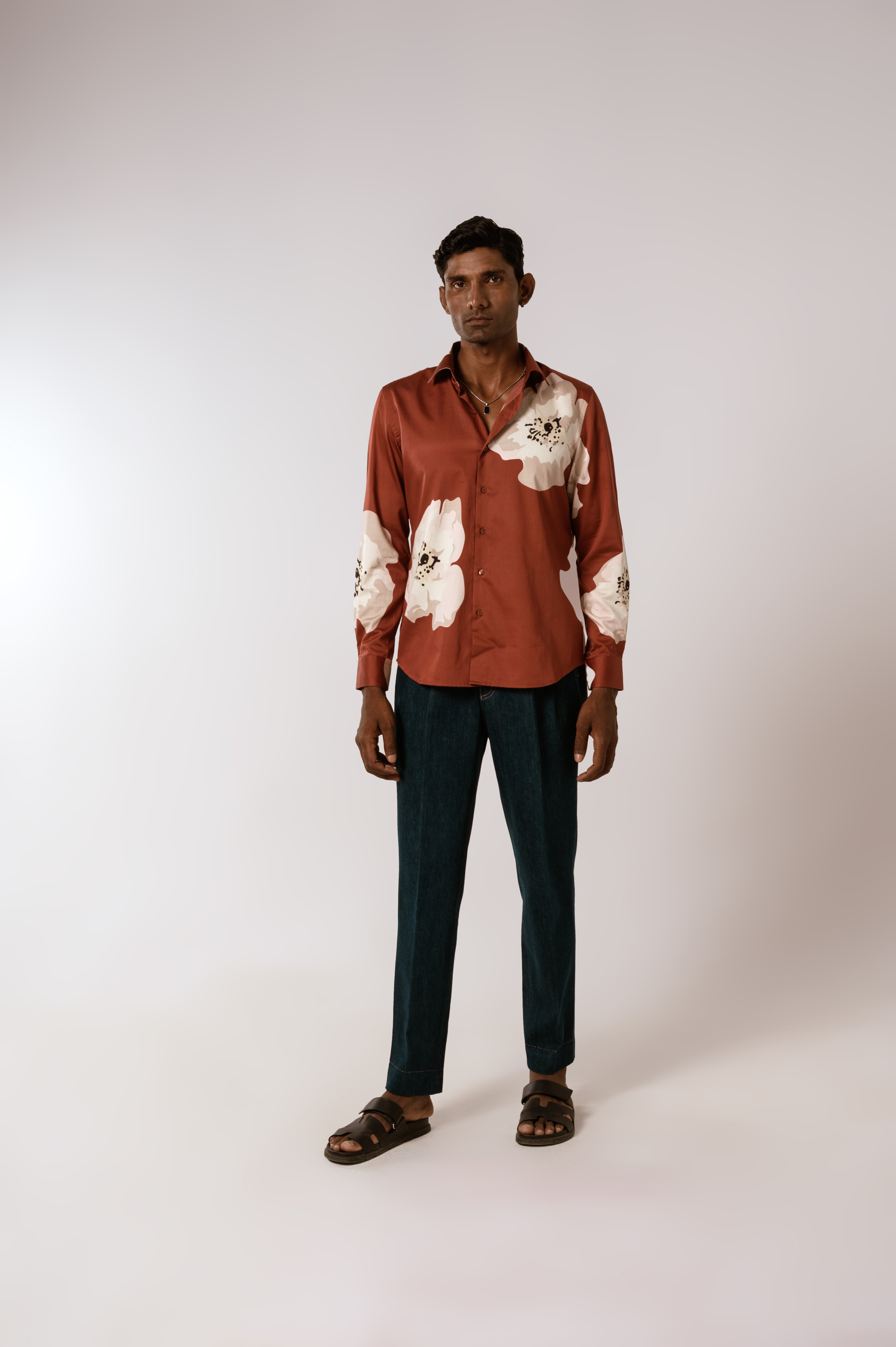 Terracotta Shirt in cotton