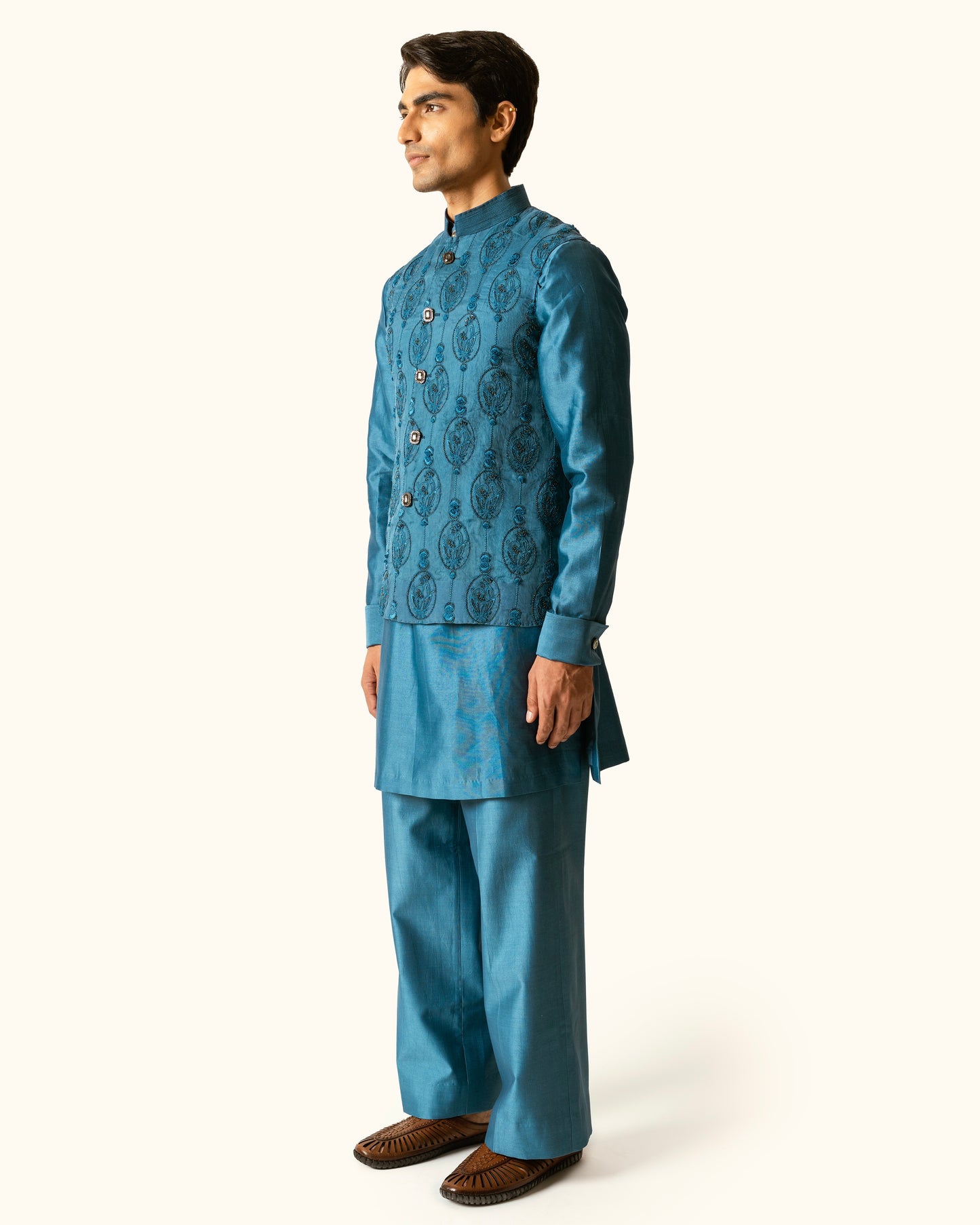 Indigo Diesel Overall Embroidery Sadri