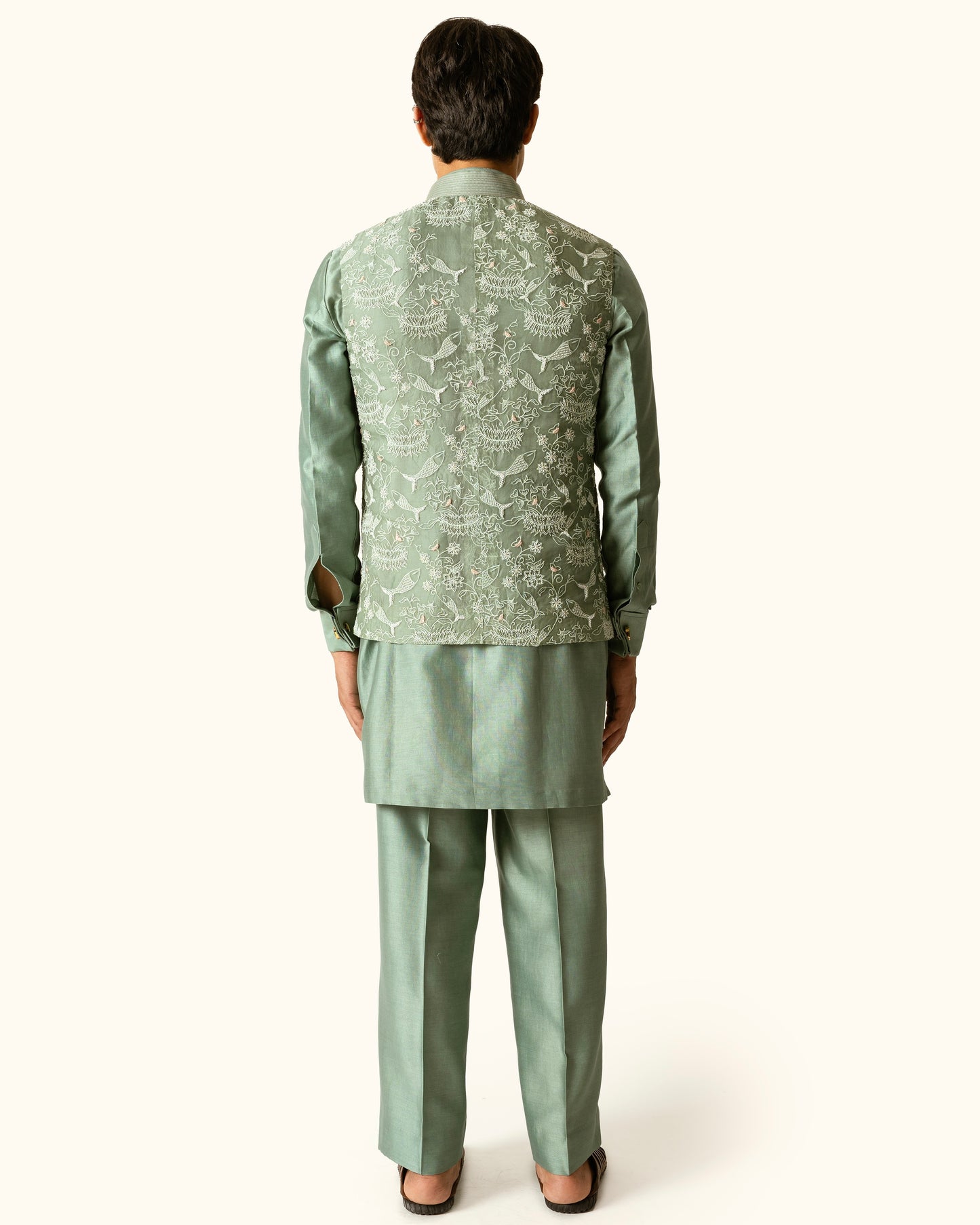 Sage Green Fish Sadri