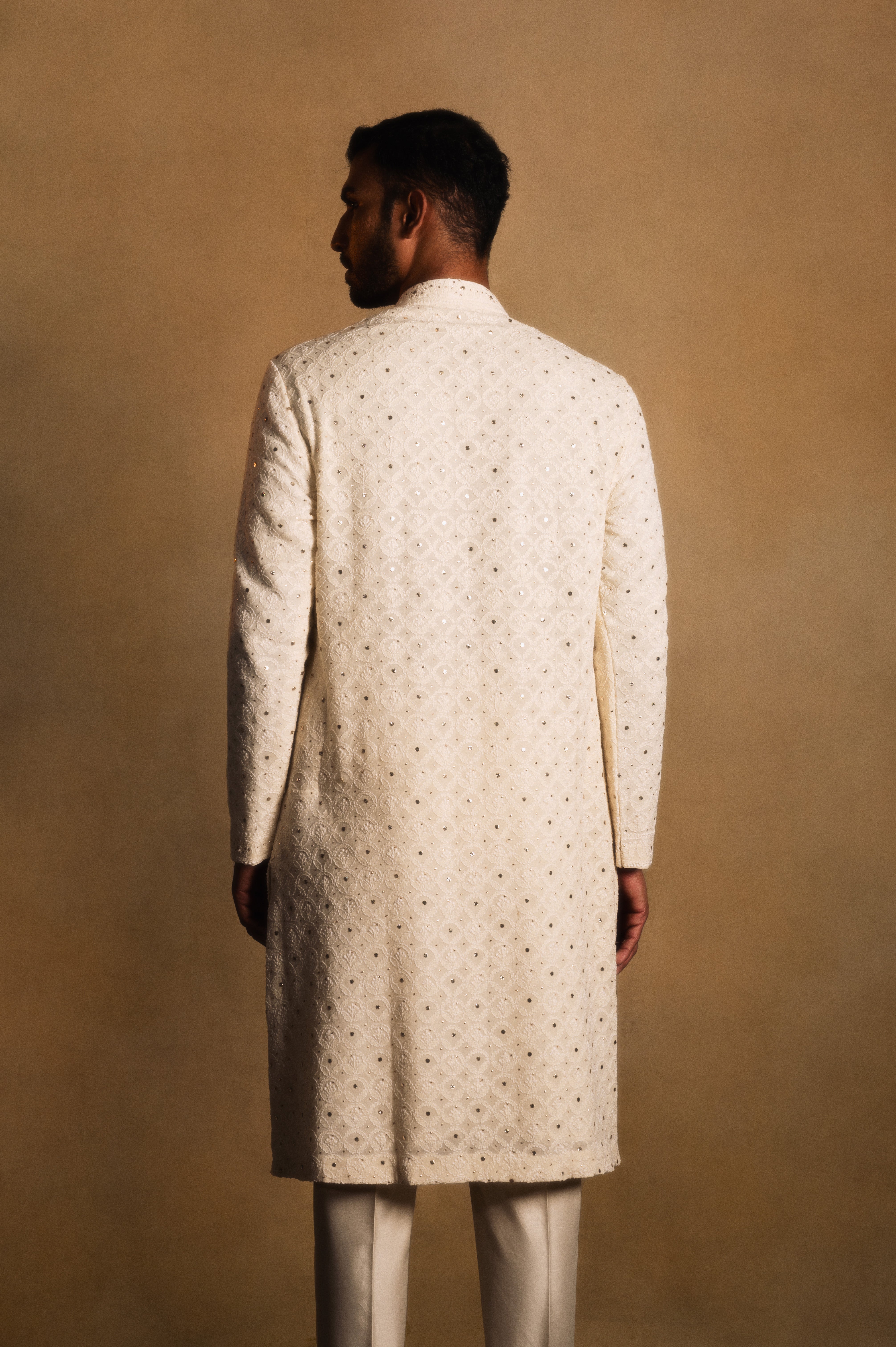 Chikankari Kurta in Cream