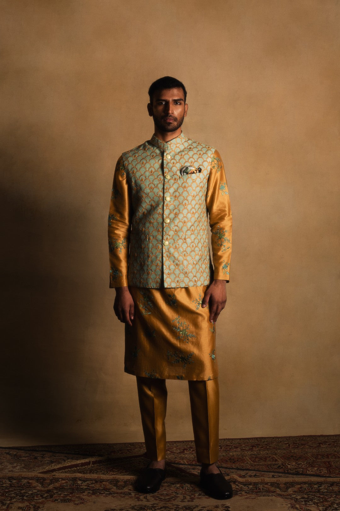 Scallop Sadri in Willow Green