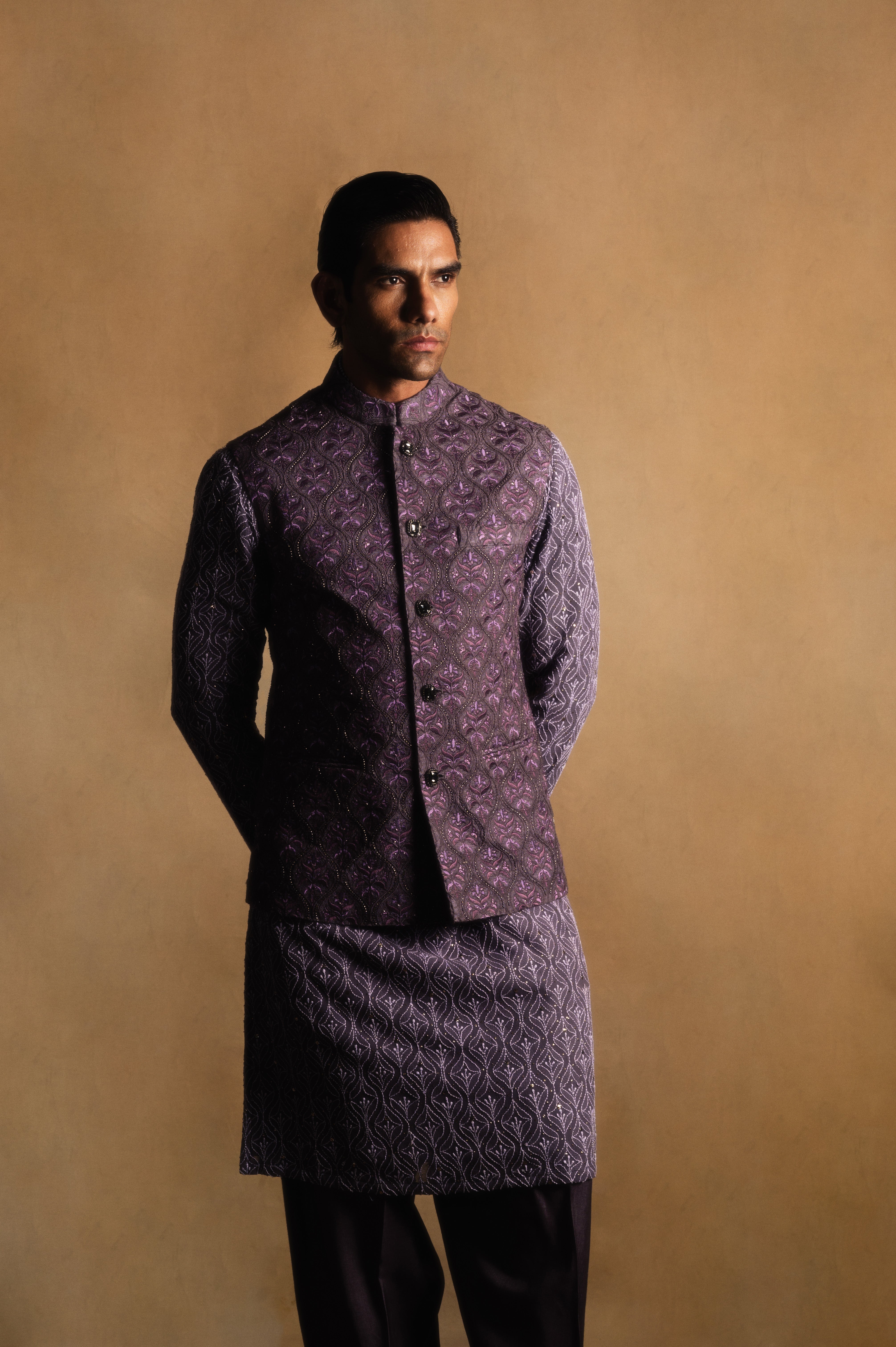 Cutdana Sadri in Smoked Amethyst