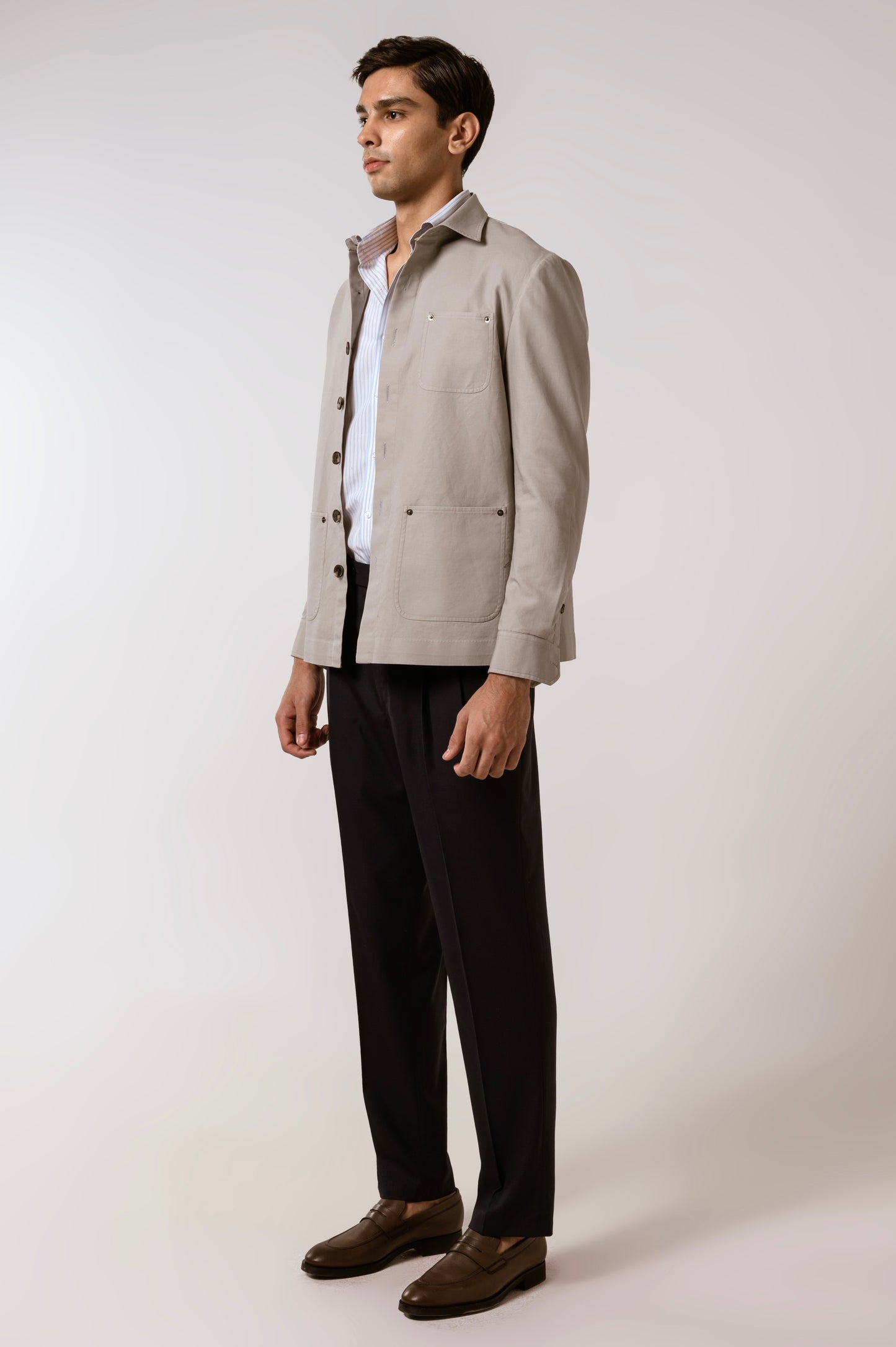 Worker Jacket in Ecru