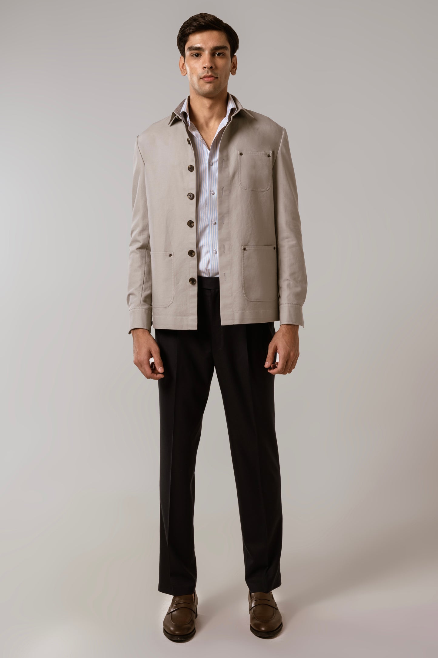 Worker Jacket in Ecru